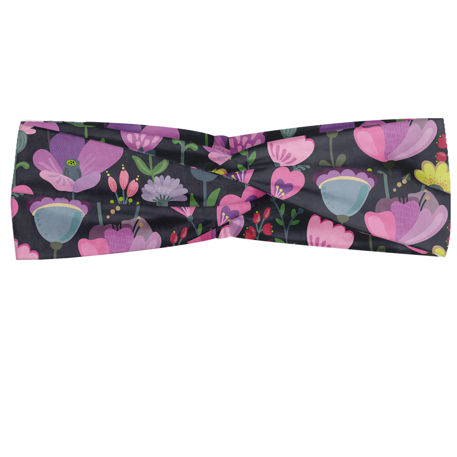Ambesonne Botanical Form Headband Elastic Soft Women's Bandana for Daily Use - Picture 108 of 123