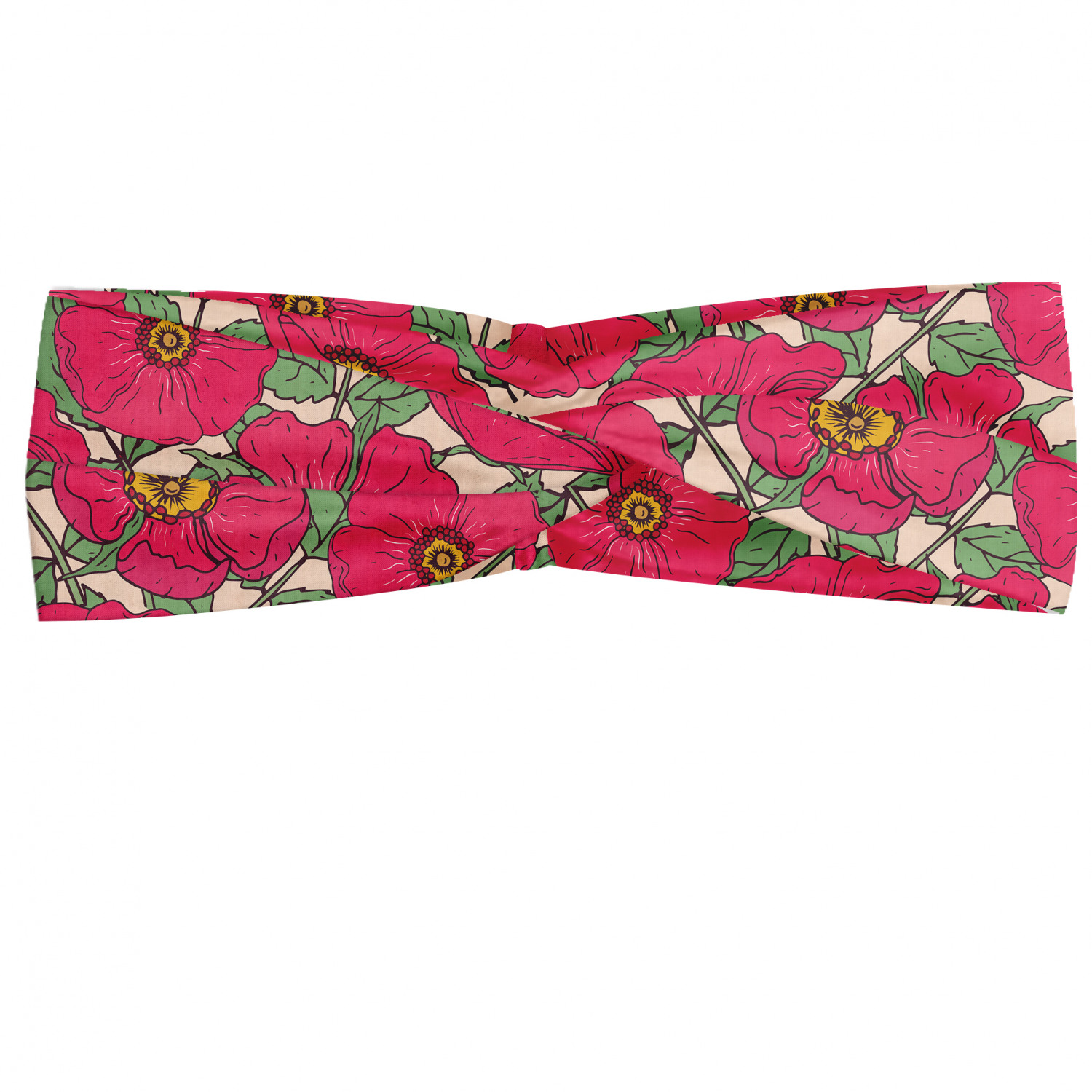 Ambesonne Botanical Form Headband Elastic Soft Women's Bandana for Daily Use - Picture 86 of 123