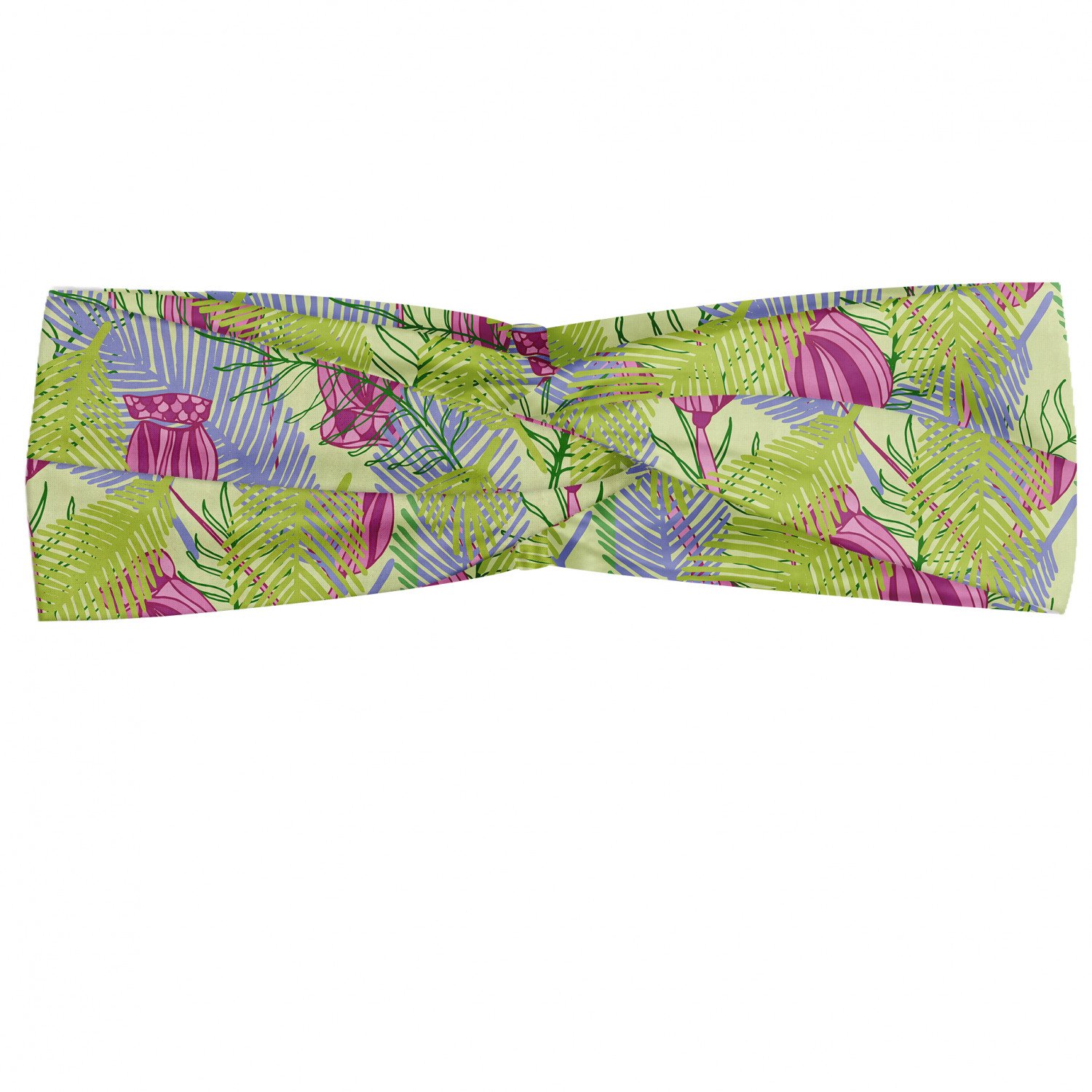Ambesonne Botanical Form Headband Elastic Soft Women's Bandana for Daily Use - Picture 88 of 123