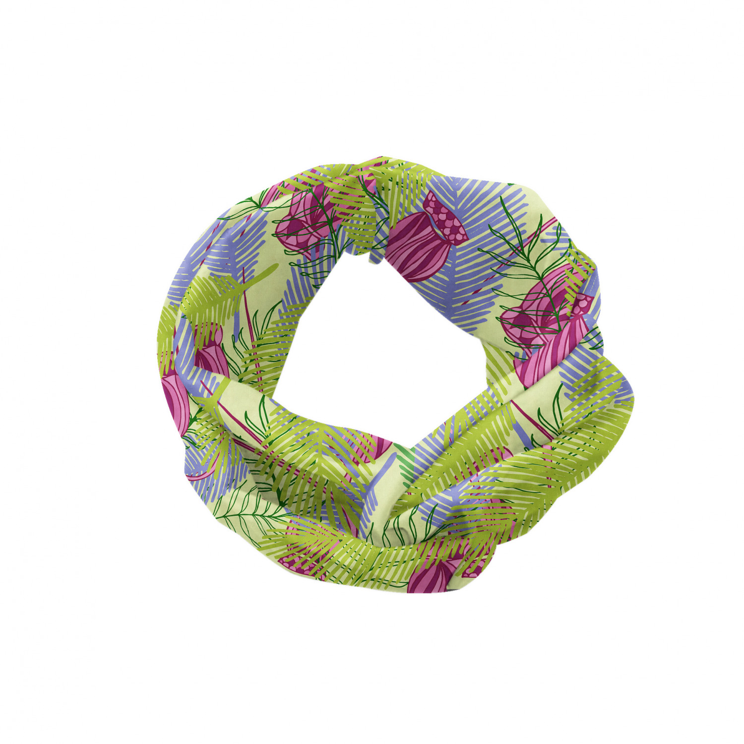 Ambesonne Botanical Form Headband Elastic Soft Women's Bandana for Daily Use - Picture 89 of 123