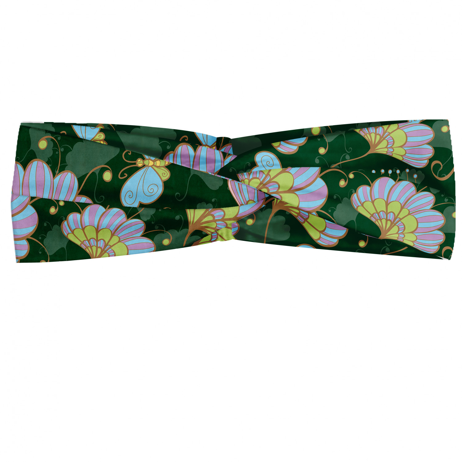 Ambesonne Garden Art Print Headband Elastic Soft Women's Bandana for Daily Use - Picture 26 of 123