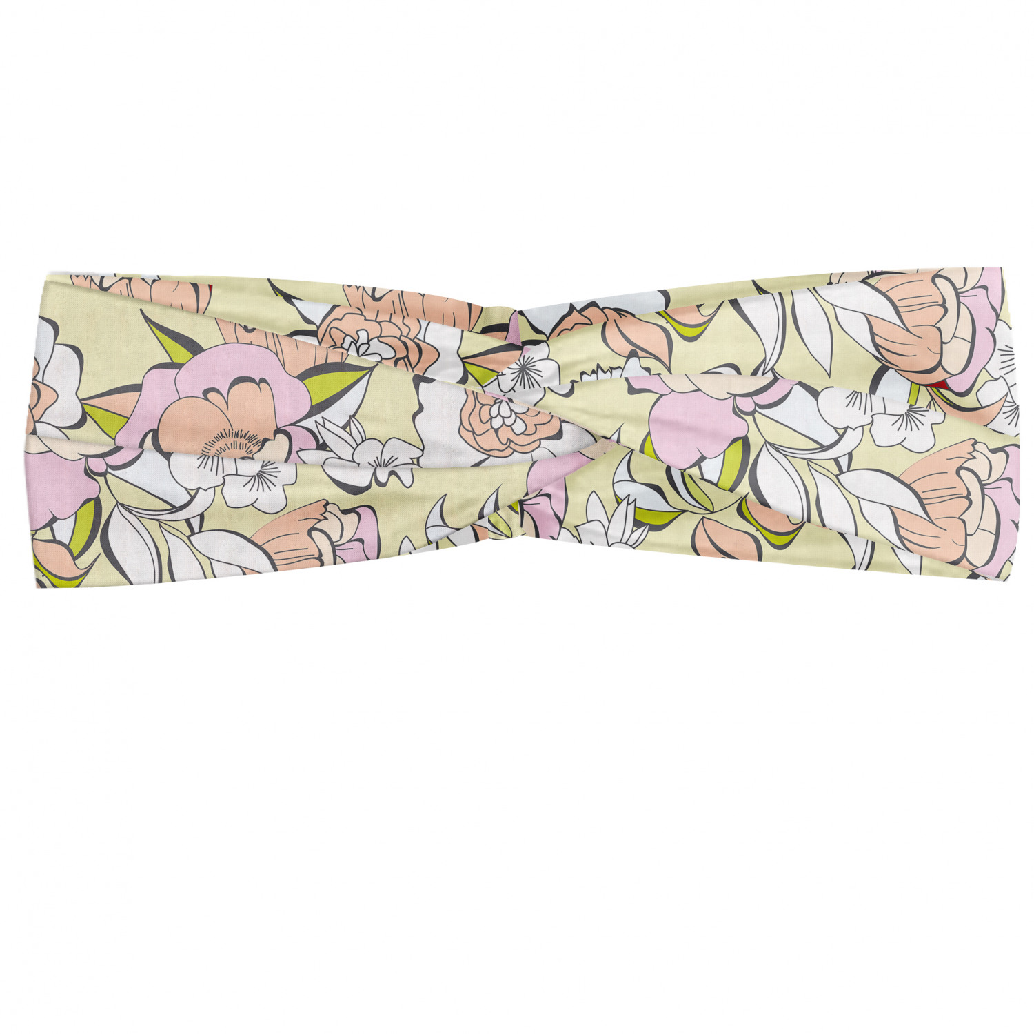 Ambesonne Garden Art Print Headband Elastic Soft Women's Bandana for Daily Use - Picture 84 of 123