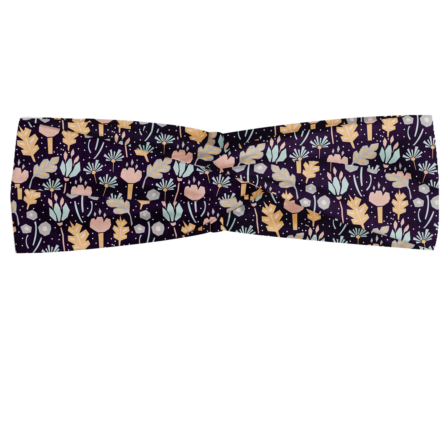 Ambesonne Garden Art Print Headband Elastic Soft Women's Bandana for Daily Use - Picture 34 of 123