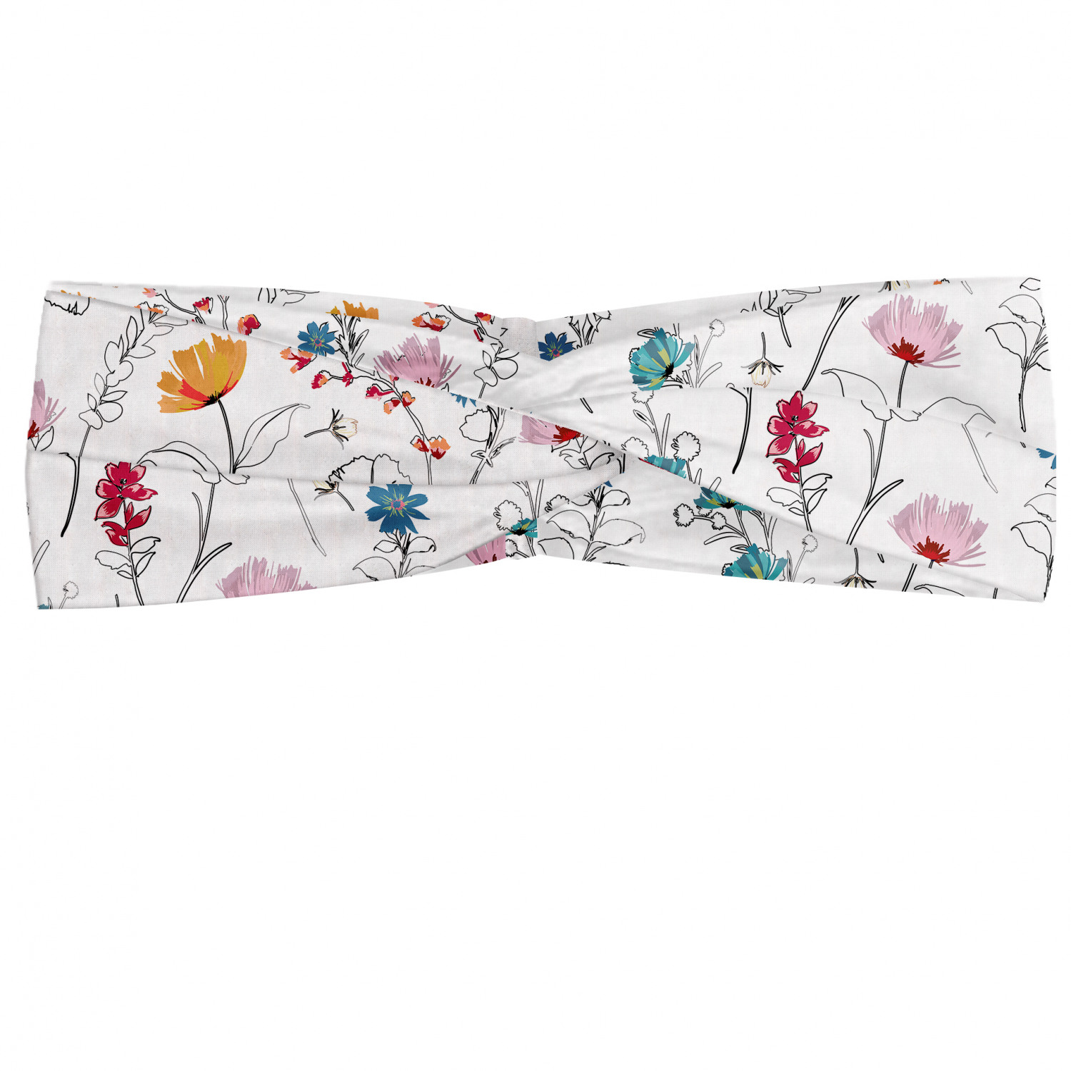 Ambesonne Botanical Form Headband Elastic Soft Women's Bandana for Daily Use - Picture 104 of 123