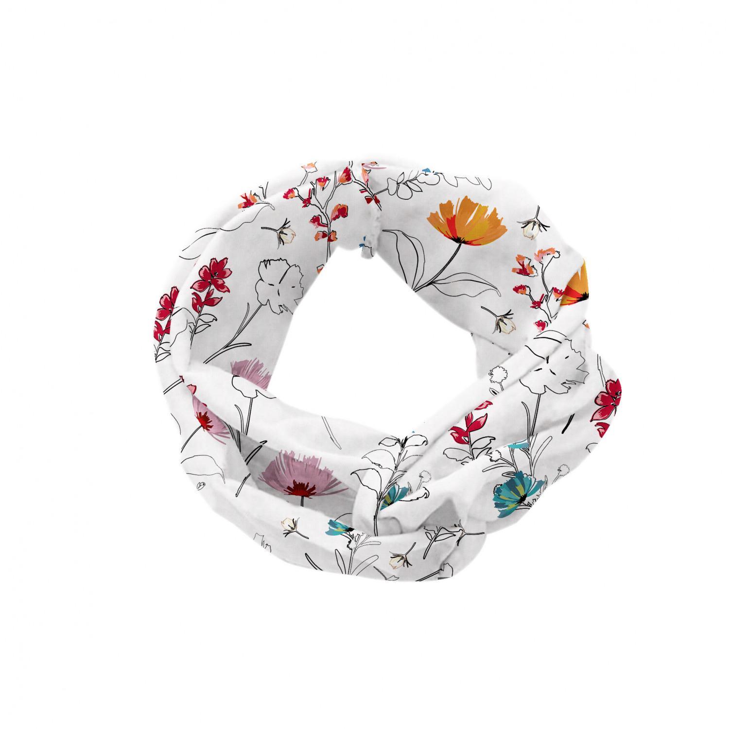 Ambesonne Botanical Form Headband Elastic Soft Women's Bandana for Daily Use - Picture 105 of 123