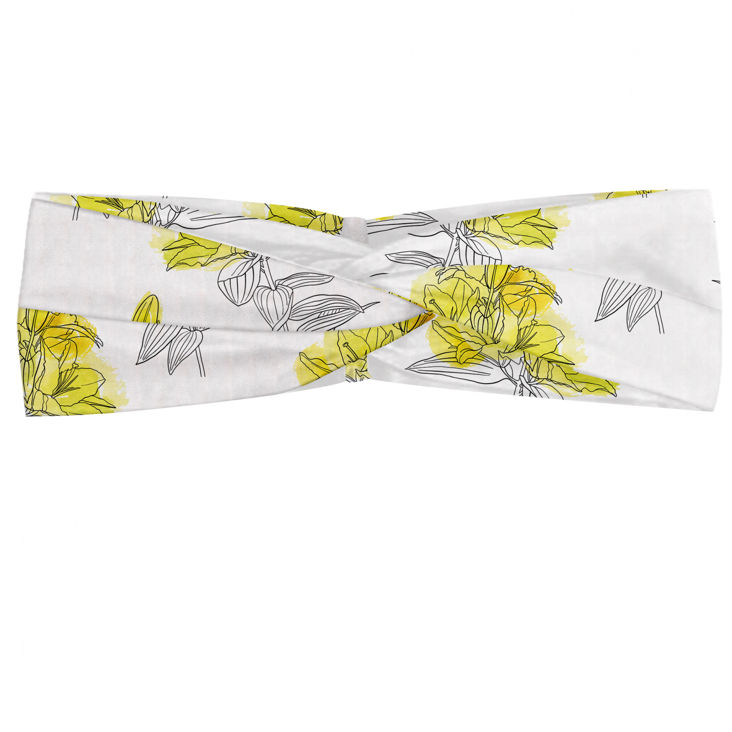 Ambesonne Garden Art Print Headband Elastic Soft Women's Bandana for Daily Use - Picture 66 of 123