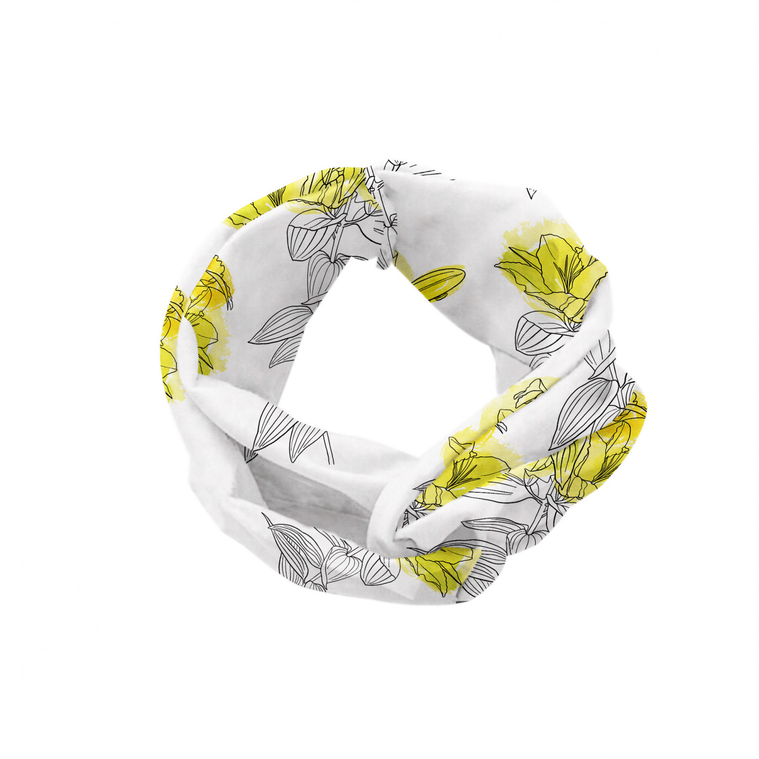 Ambesonne Garden Art Print Headband Elastic Soft Women's Bandana for Daily Use - Picture 67 of 123
