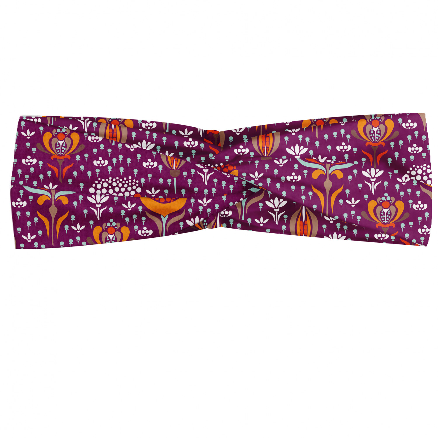 Ambesonne Garden Art Print Headband Elastic Soft Women's Bandana for Daily Use - Picture 22 of 123