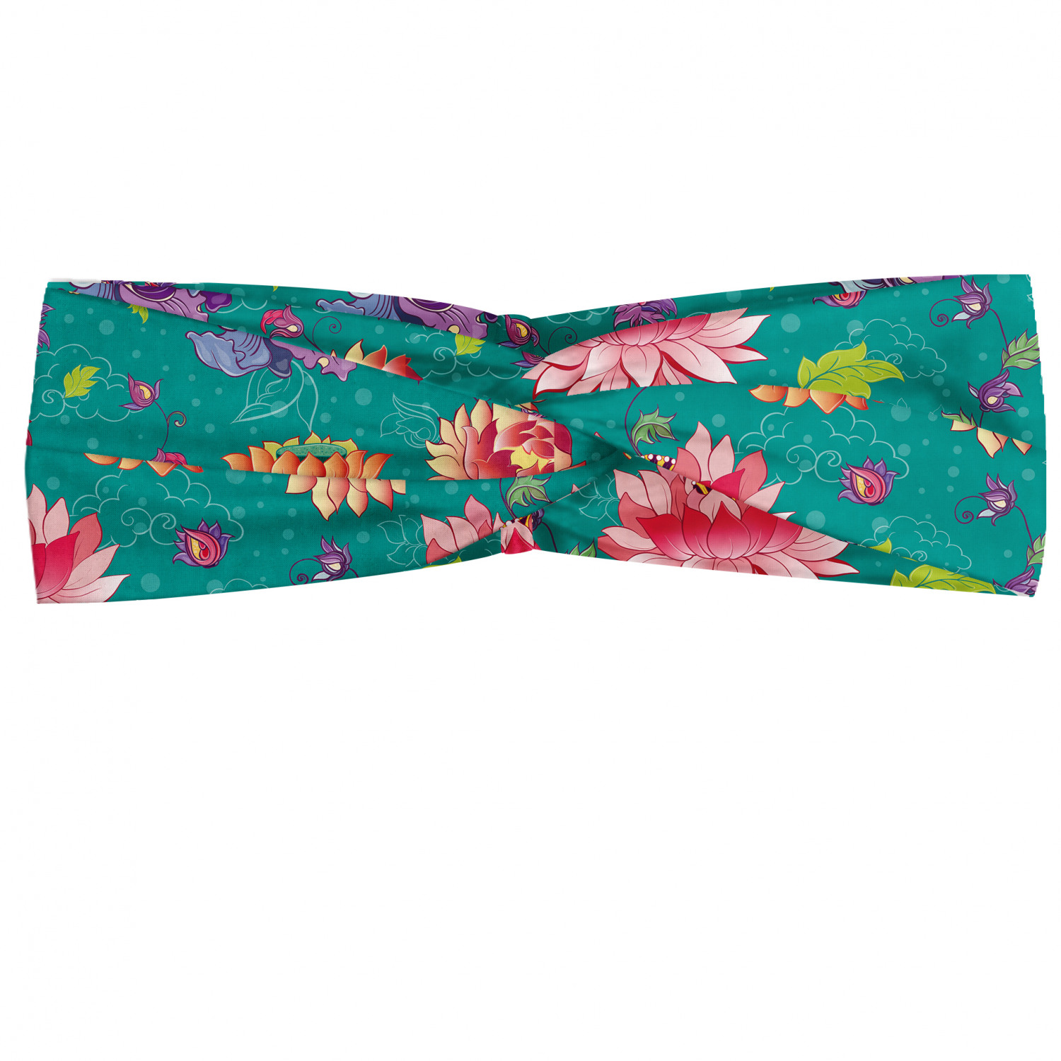 Ambesonne Garden Art Print Headband Elastic Soft Women's Bandana for Daily Use - Picture 78 of 123