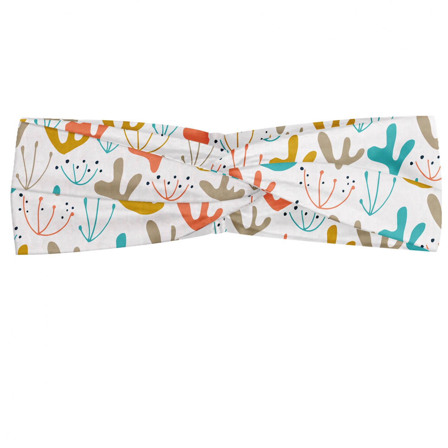 Ambesonne Botanical Form Headband Elastic Soft Women's Bandana for Daily Use - Picture 84 of 123