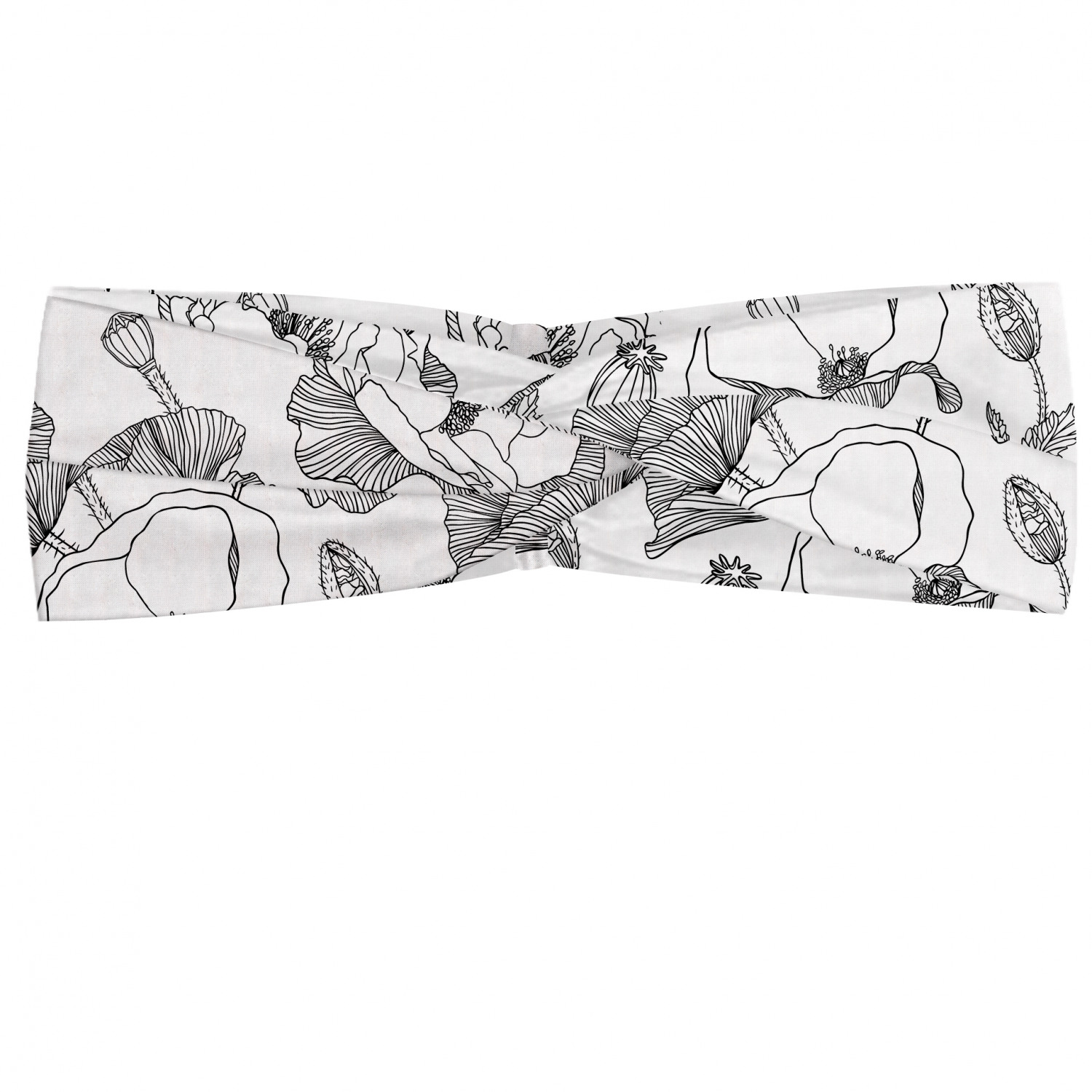 Ambesonne Botanical Form Headband Elastic Soft Women's Bandana for Daily Use - Picture 90 of 123