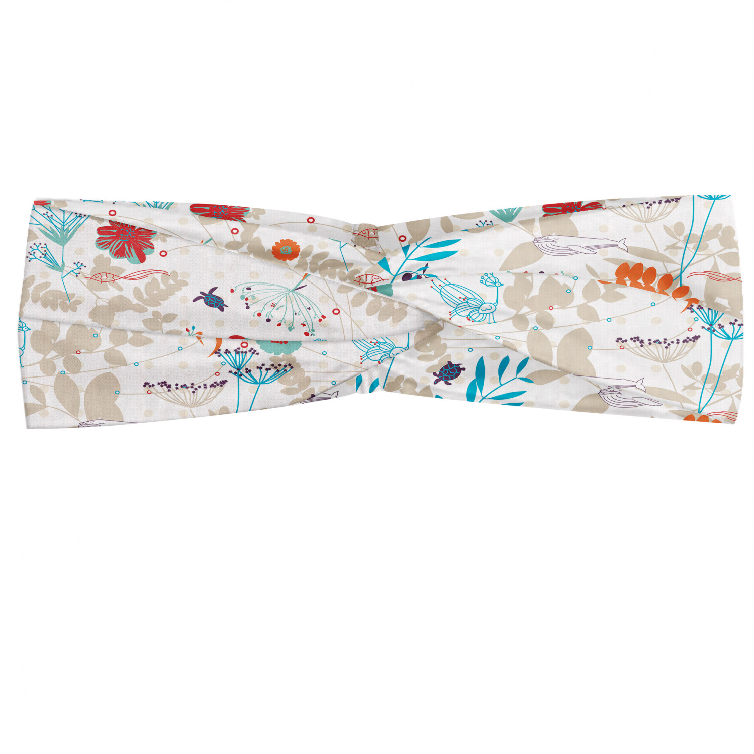 Ambesonne Botanical Form Headband Elastic Soft Women's Bandana for Daily Use - Picture 76 of 123