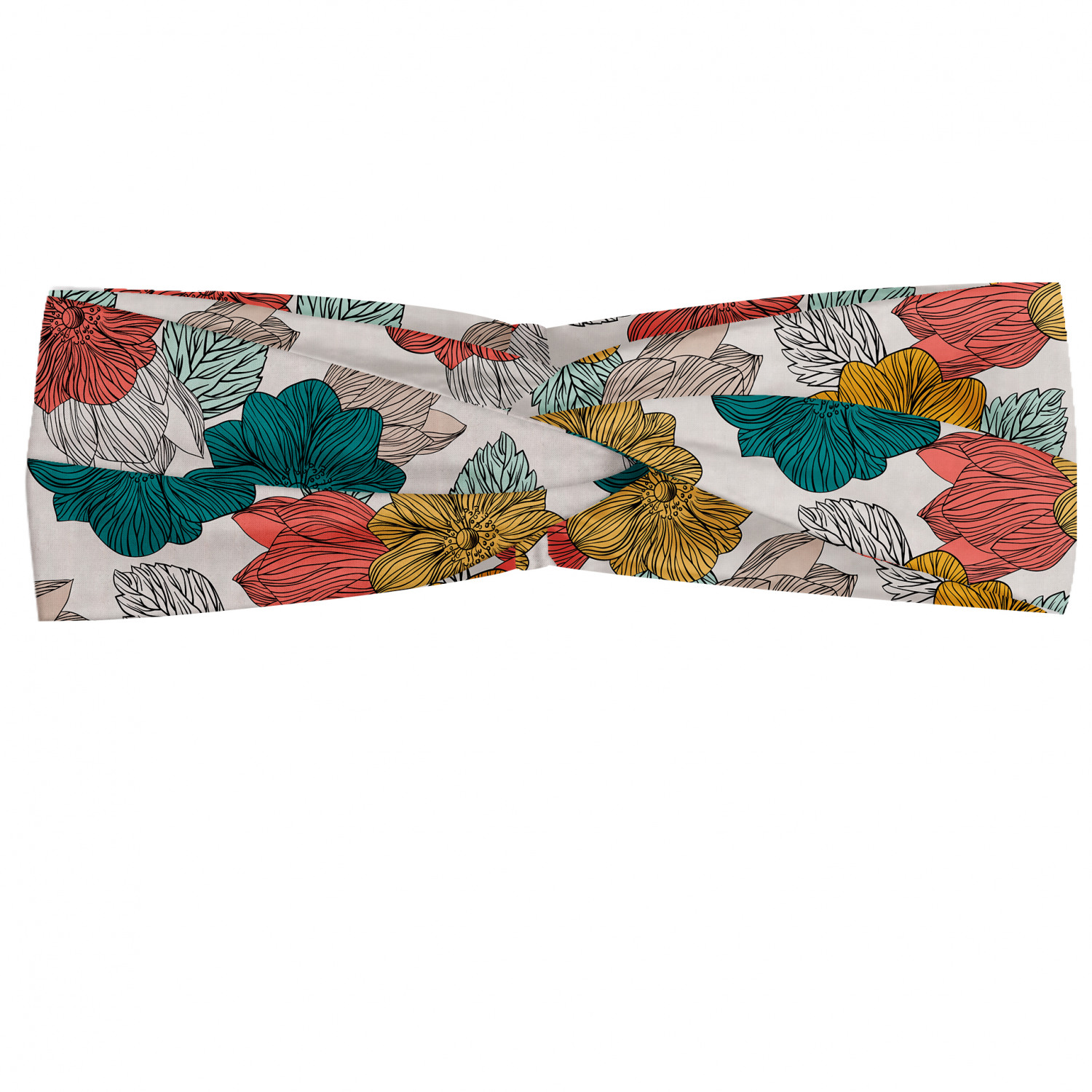 Ambesonne Garden Art Print Headband Elastic Soft Women's Bandana for Daily Use - Picture 48 of 123