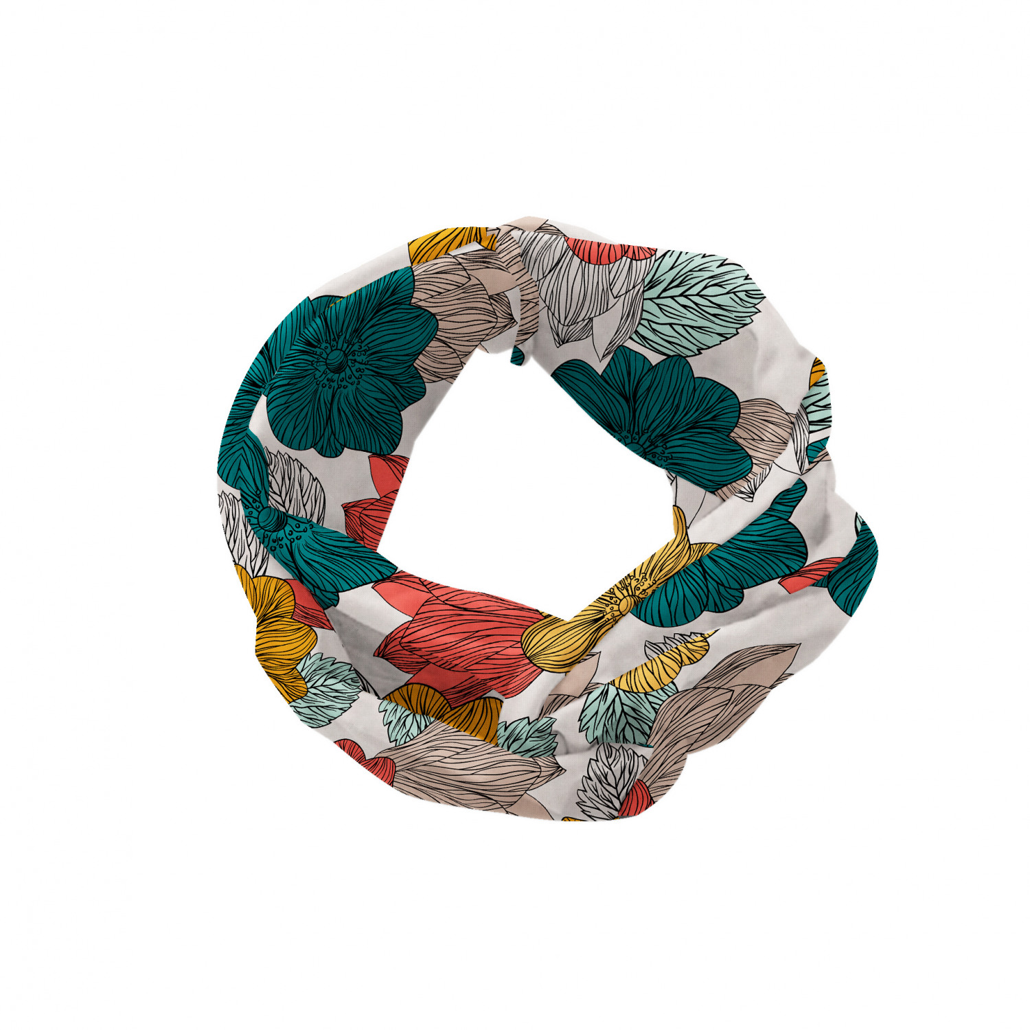Ambesonne Garden Art Print Headband Elastic Soft Women's Bandana for Daily Use - Picture 49 of 123