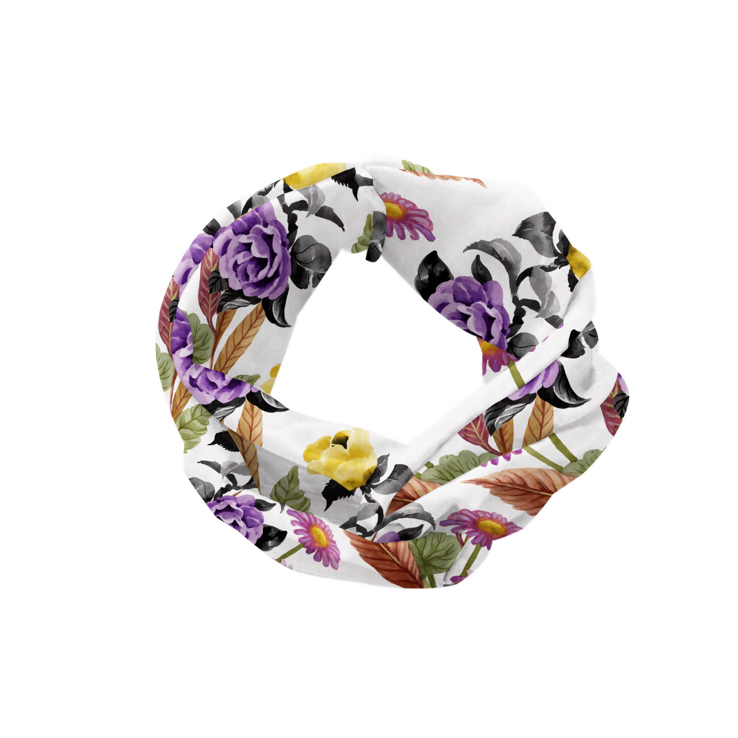 Ambesonne Botanical Form Headband Elastic Soft Women's Bandana for Daily Use - Picture 121 of 123