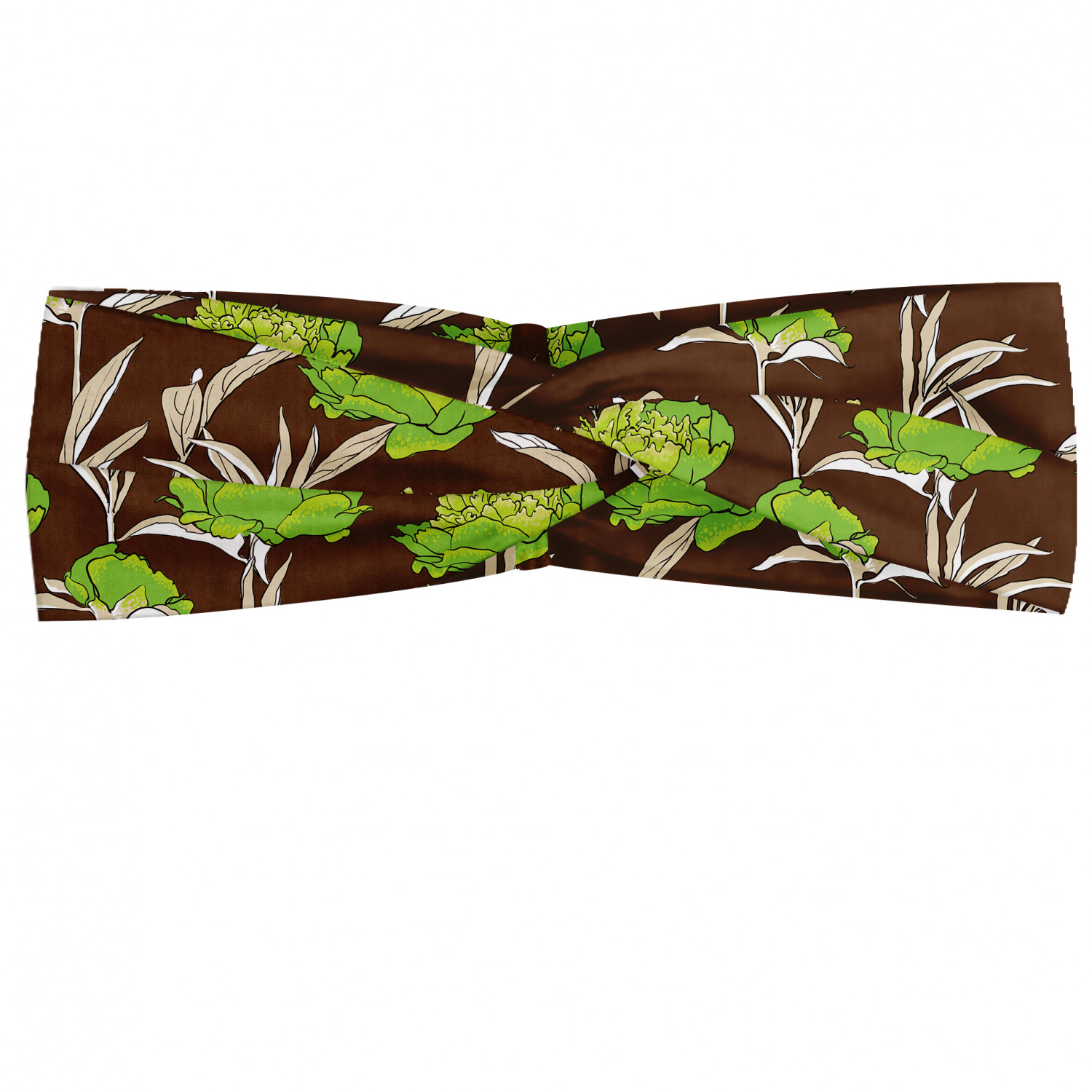 Ambesonne Botanical Form Headband Elastic Soft Women's Bandana for Daily Use - Picture 12 of 123