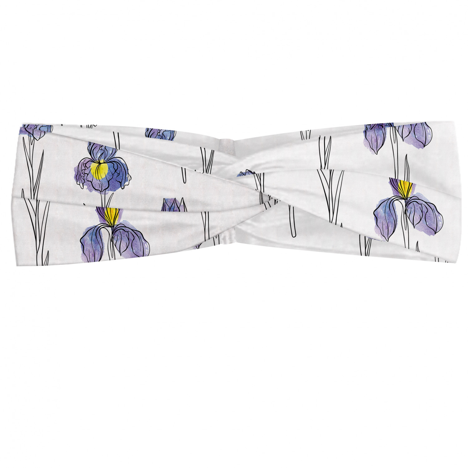 Ambesonne Botanical Form Headband Elastic Soft Women's Bandana for Daily Use - Picture 118 of 123