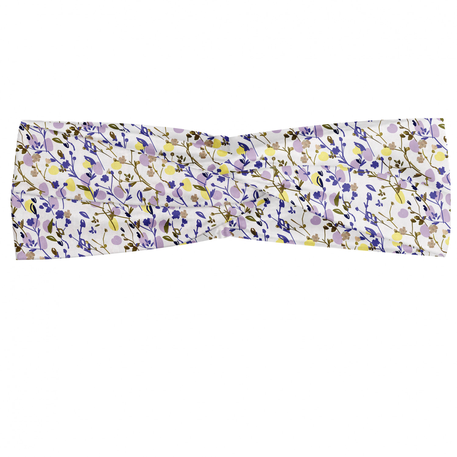 Ambesonne Botanical Form Headband Elastic Soft Women's Bandana for Daily Use - Picture 80 of 123