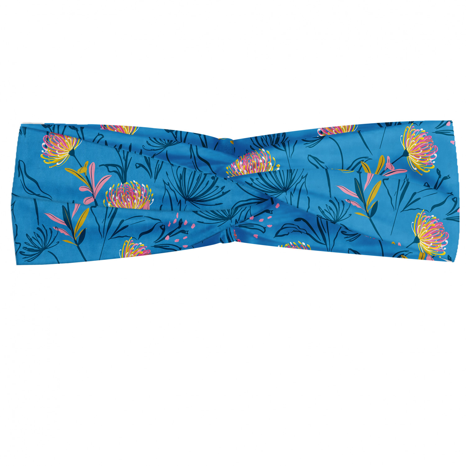 Ambesonne Botanical Form Headband Elastic Soft Women's Bandana for Daily Use - Picture 8 of 123