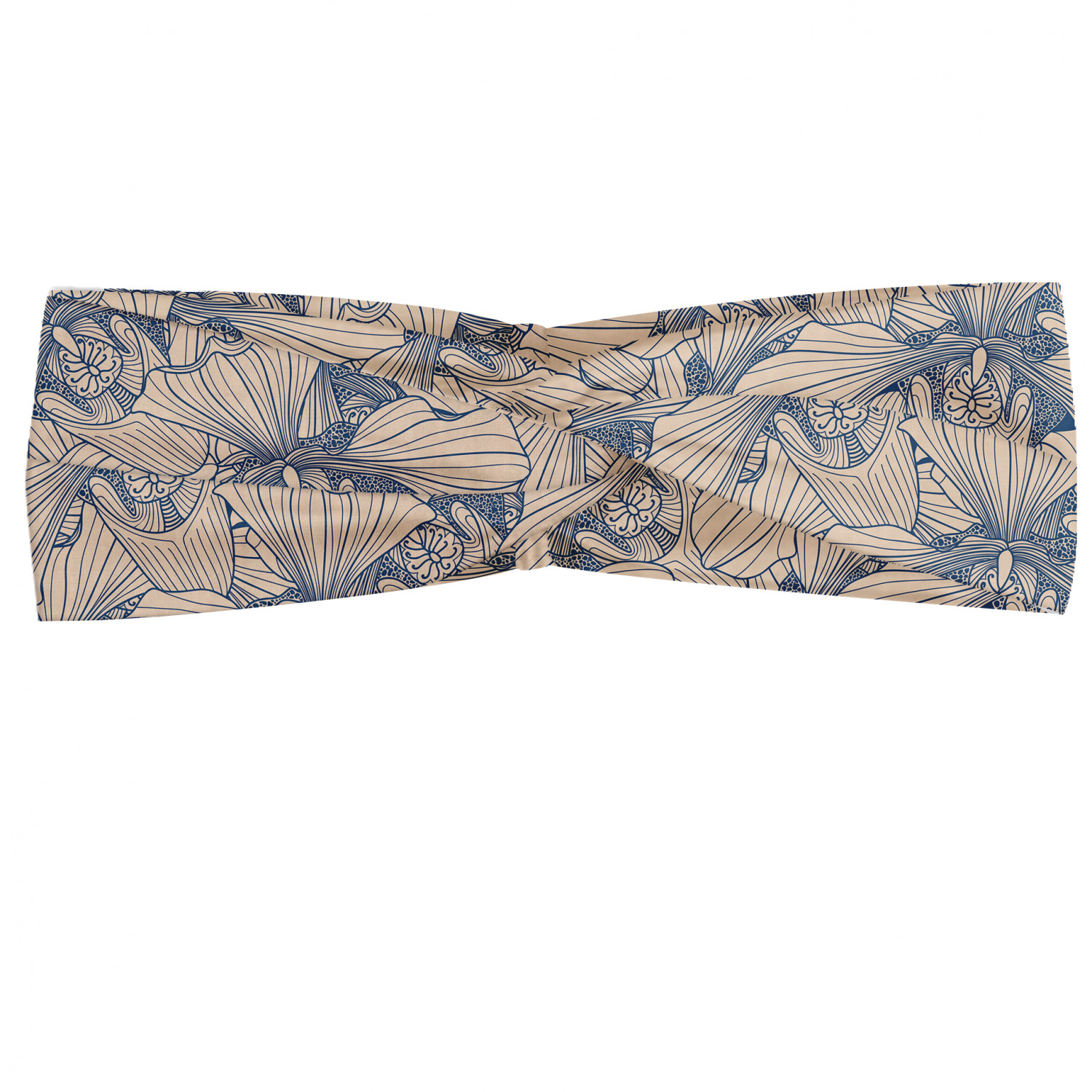 Ambesonne Botanical Form Headband Elastic Soft Women's Bandana for Daily Use - Picture 22 of 123