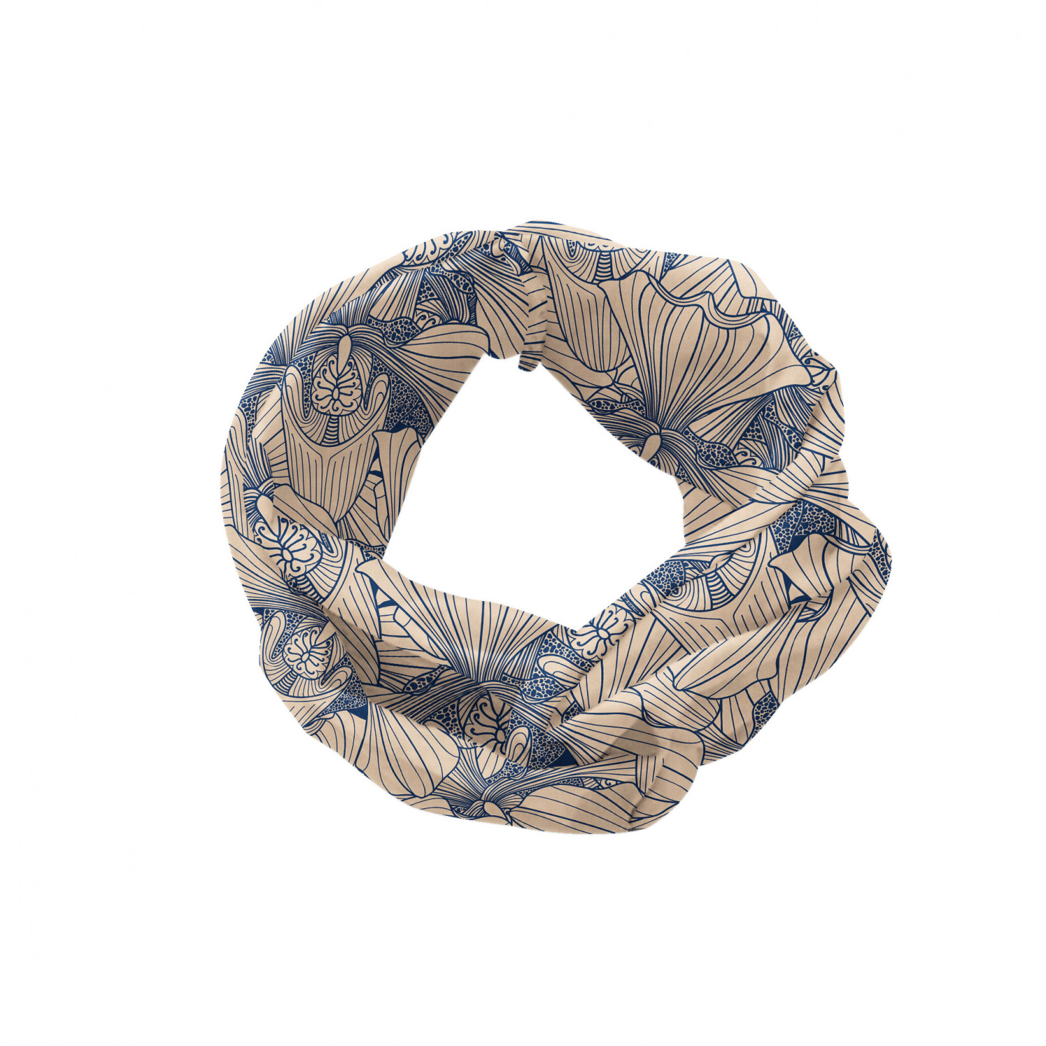Ambesonne Botanical Form Headband Elastic Soft Women's Bandana for Daily Use - Picture 23 of 123