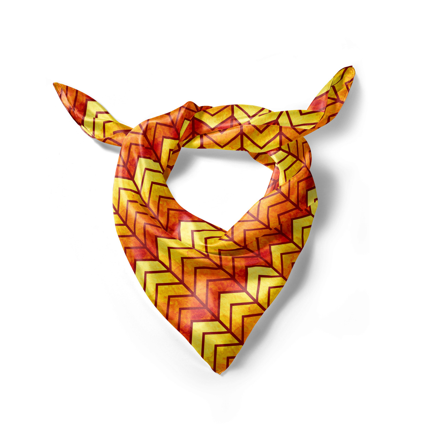 Ambesonne Chevron Zigzag Satin Hairscarf Head Wrap for Women in 3 Sizes - Picture 11 of 121