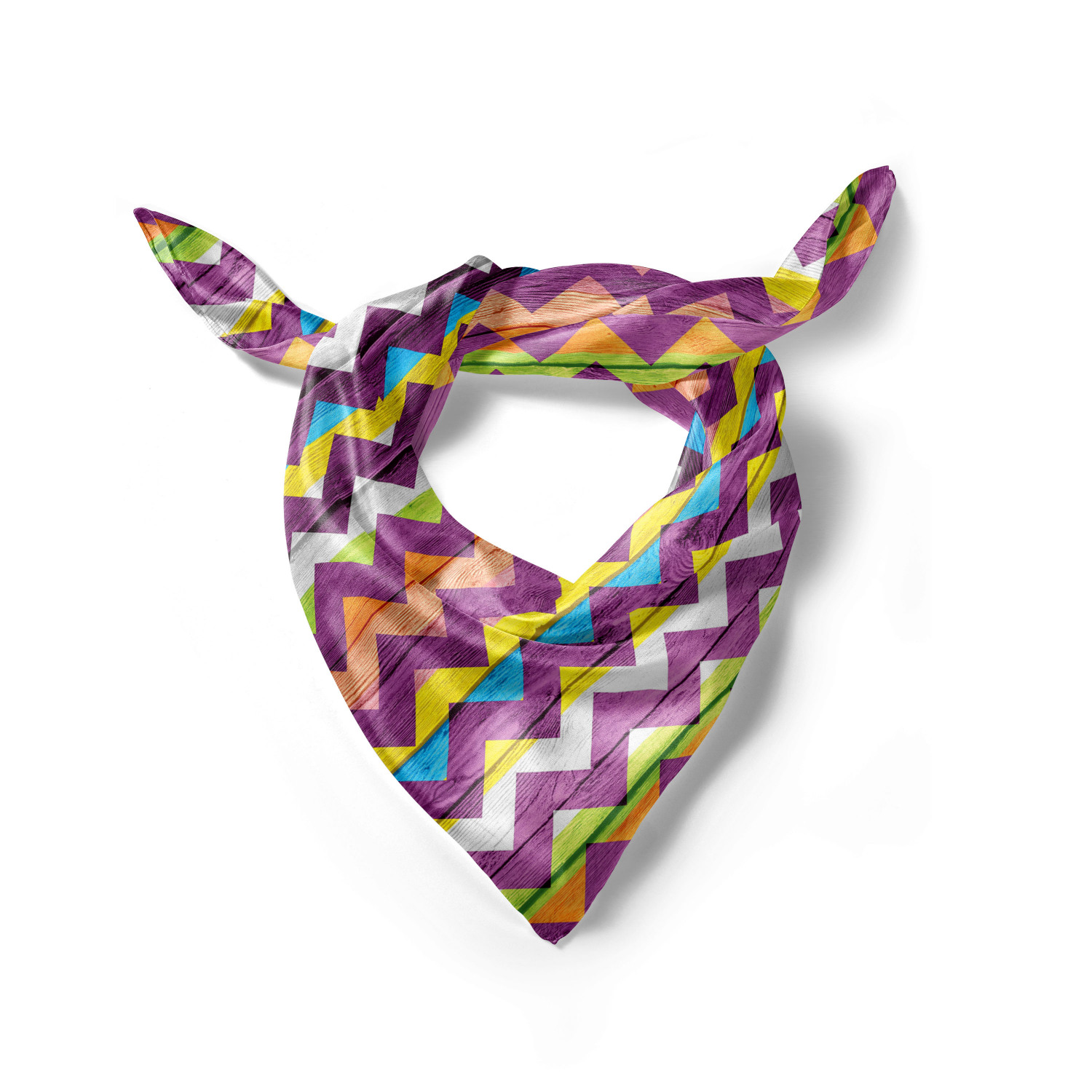 Ambesonne Chevron Zigzag Satin Hairscarf Head Wrap for Women in 3 Sizes - Picture 103 of 121