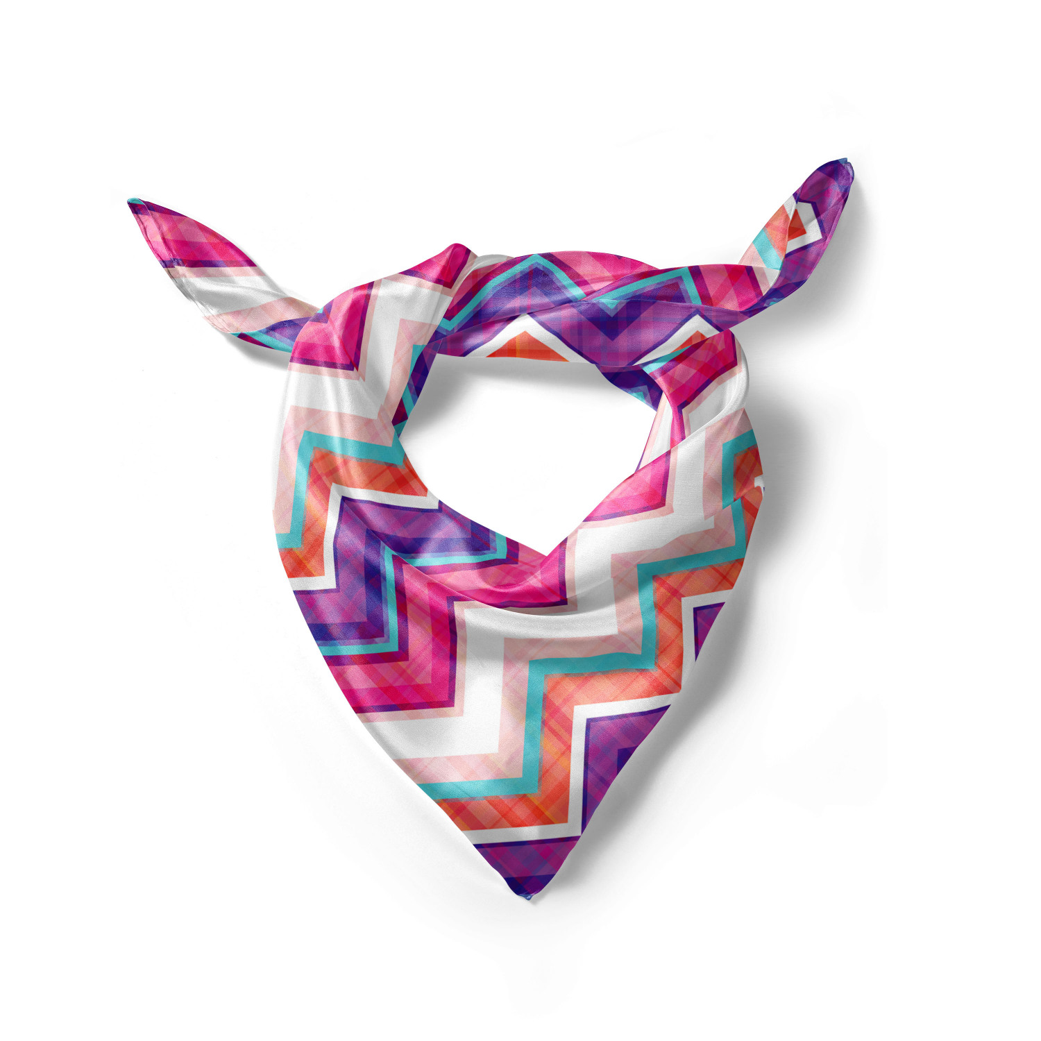 Ambesonne Chevron Zigzag Satin Hairscarf Head Wrap for Women in 3 Sizes - Picture 25 of 121