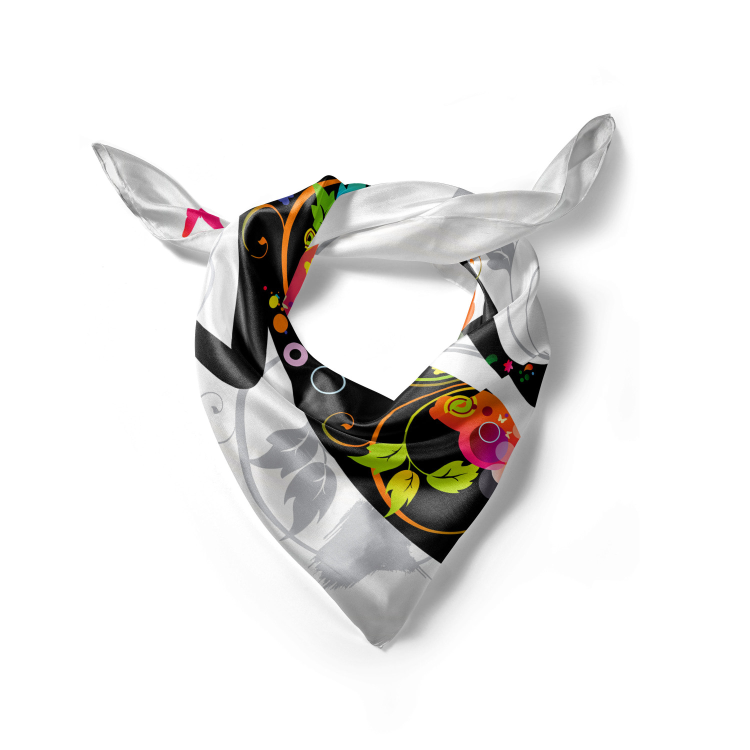 Ambesonne Muted Colors Satin Hairscarf Head Wrap for Women in 3 Sizes - Picture 19 of 123