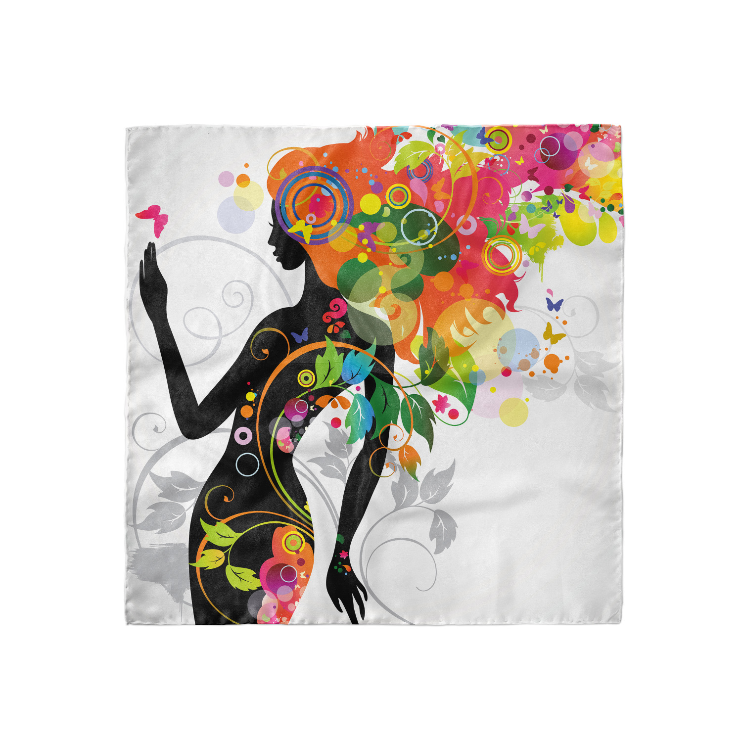 Ambesonne Muted Colors Satin Hairscarf Head Wrap for Women in 3 Sizes - Picture 18 of 123