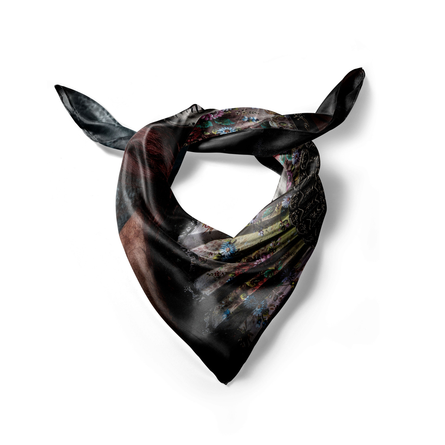 Ambesonne Muted Colors Satin Hairscarf Head Wrap for Women in 3 Sizes - Picture 99 of 123