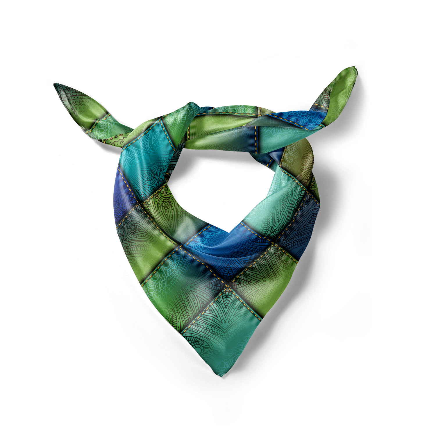 Ambesonne Muted Colors Satin Hairscarf Head Wrap for Women in 3 Sizes - Picture 75 of 123