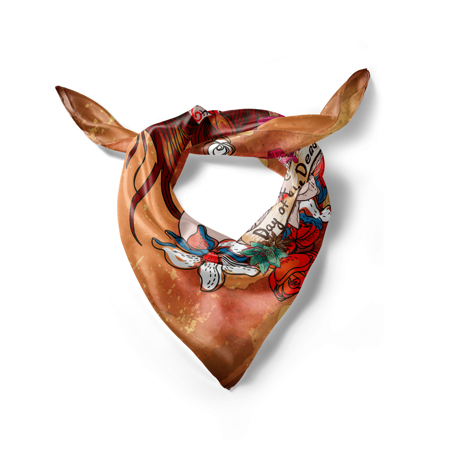 Ambesonne Muted Colors Satin Hairscarf Head Wrap for Women in 3 Sizes - Picture 71 of 123