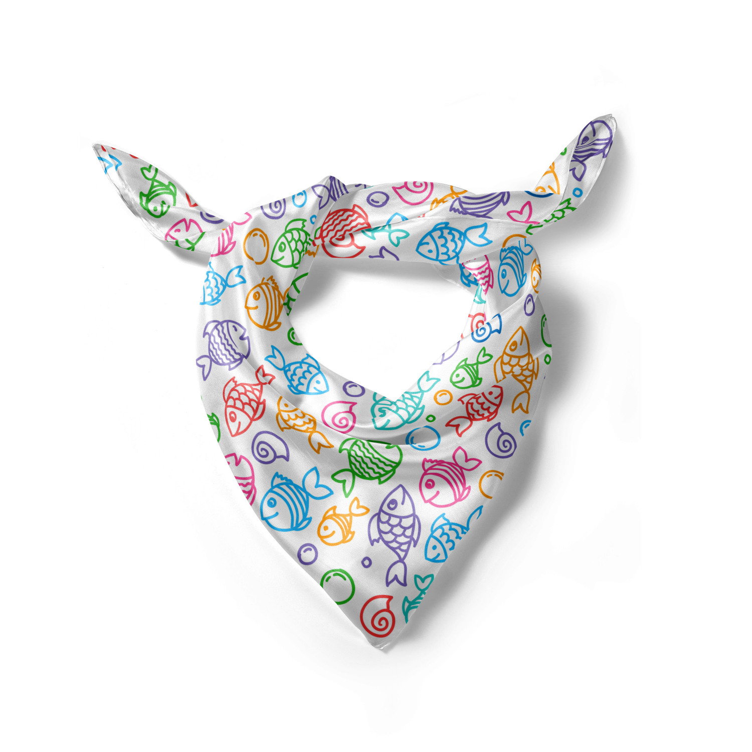 Ambesonne Foulard per capelli in raso a tema pesce fascia per donna in 3 taglie - Foto 49 di 123