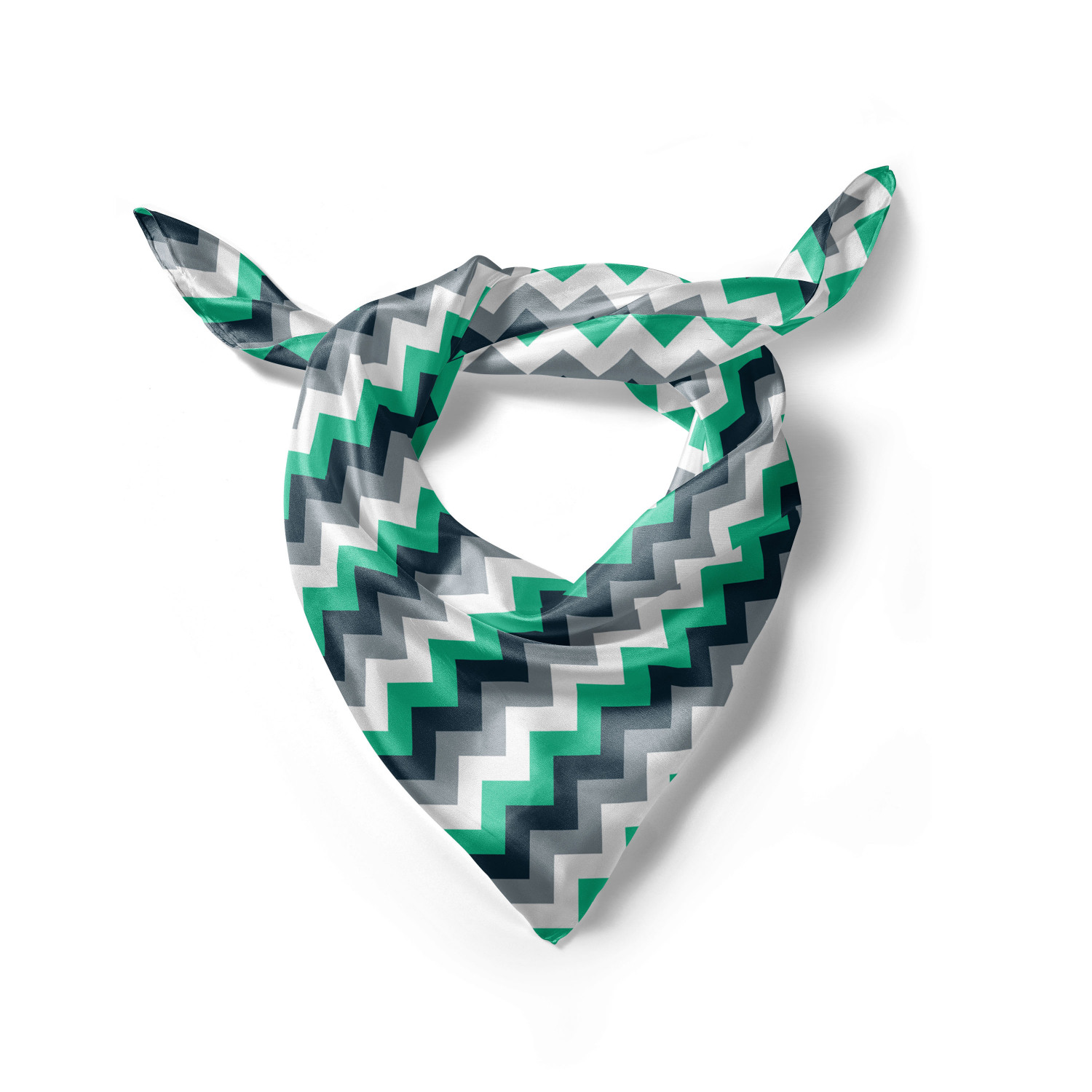 Ambesonne Chevron Zigzag Satin Hairscarf Head Wrap for Women in 3 Sizes - Picture 83 of 121