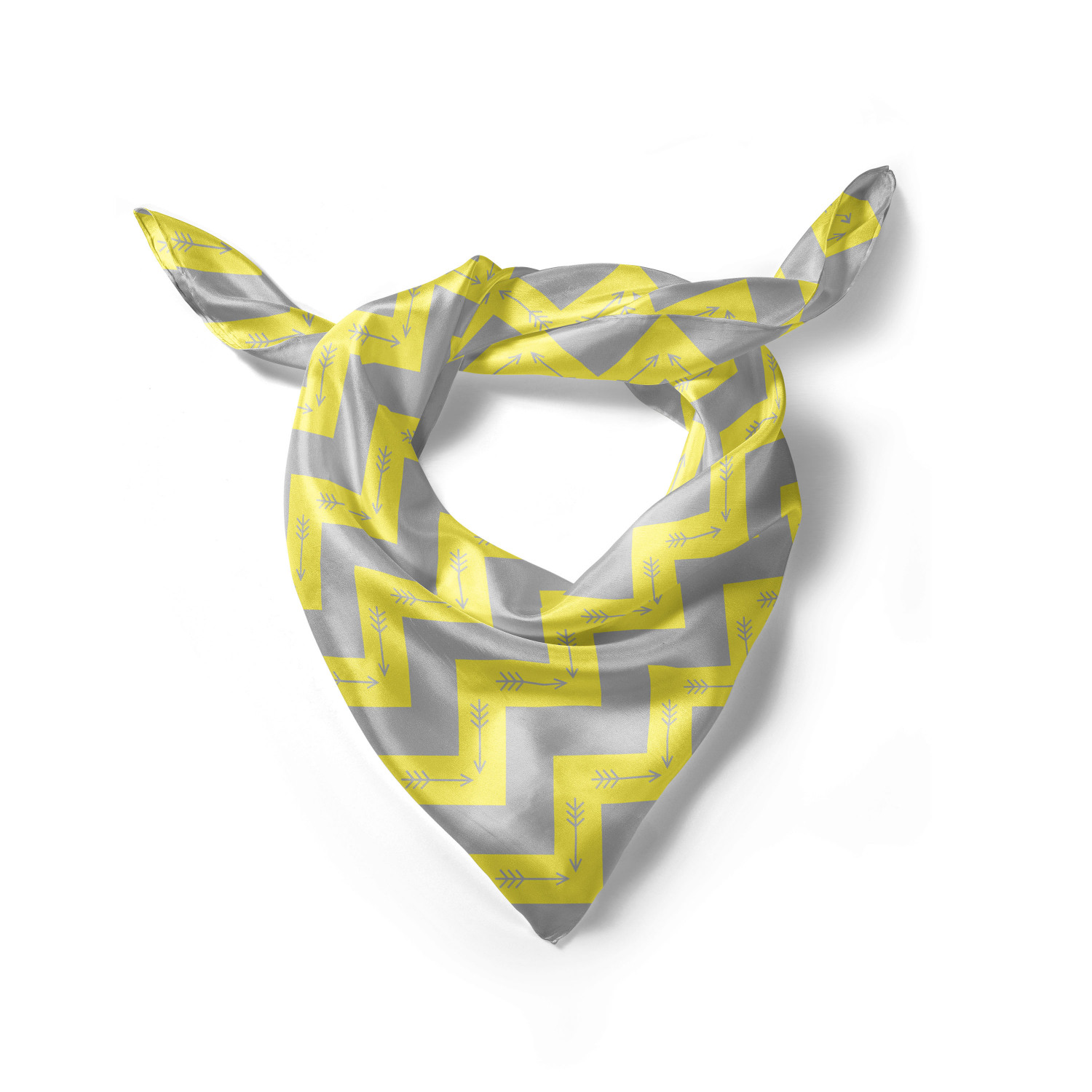 Ambesonne Chevron Zigzag Satin Hairscarf Head Wrap for Women in 3 Sizes - Picture 89 of 121