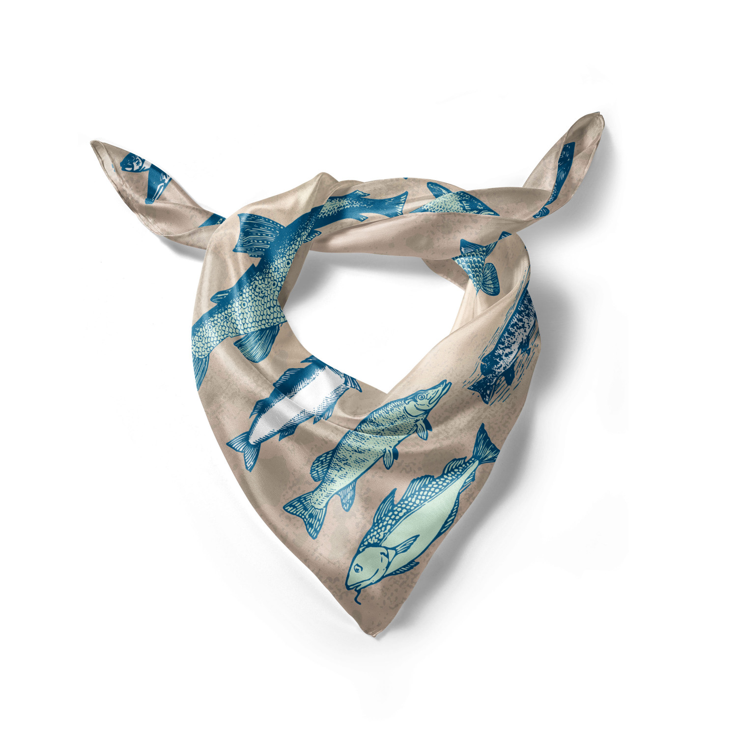 Ambesonne Foulard per capelli in raso a tema pesce fascia per donna in 3 taglie - Foto 123 di 123
