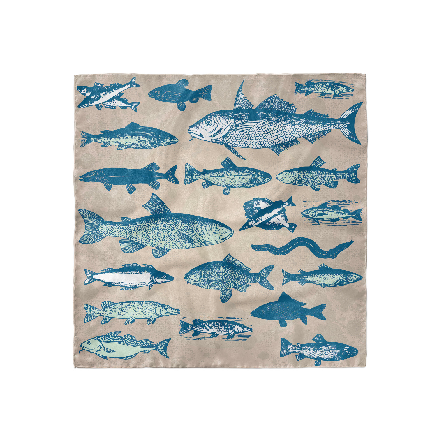 Ambesonne Foulard per capelli in raso a tema pesce fascia per donna in 3 taglie - Foto 122 di 123