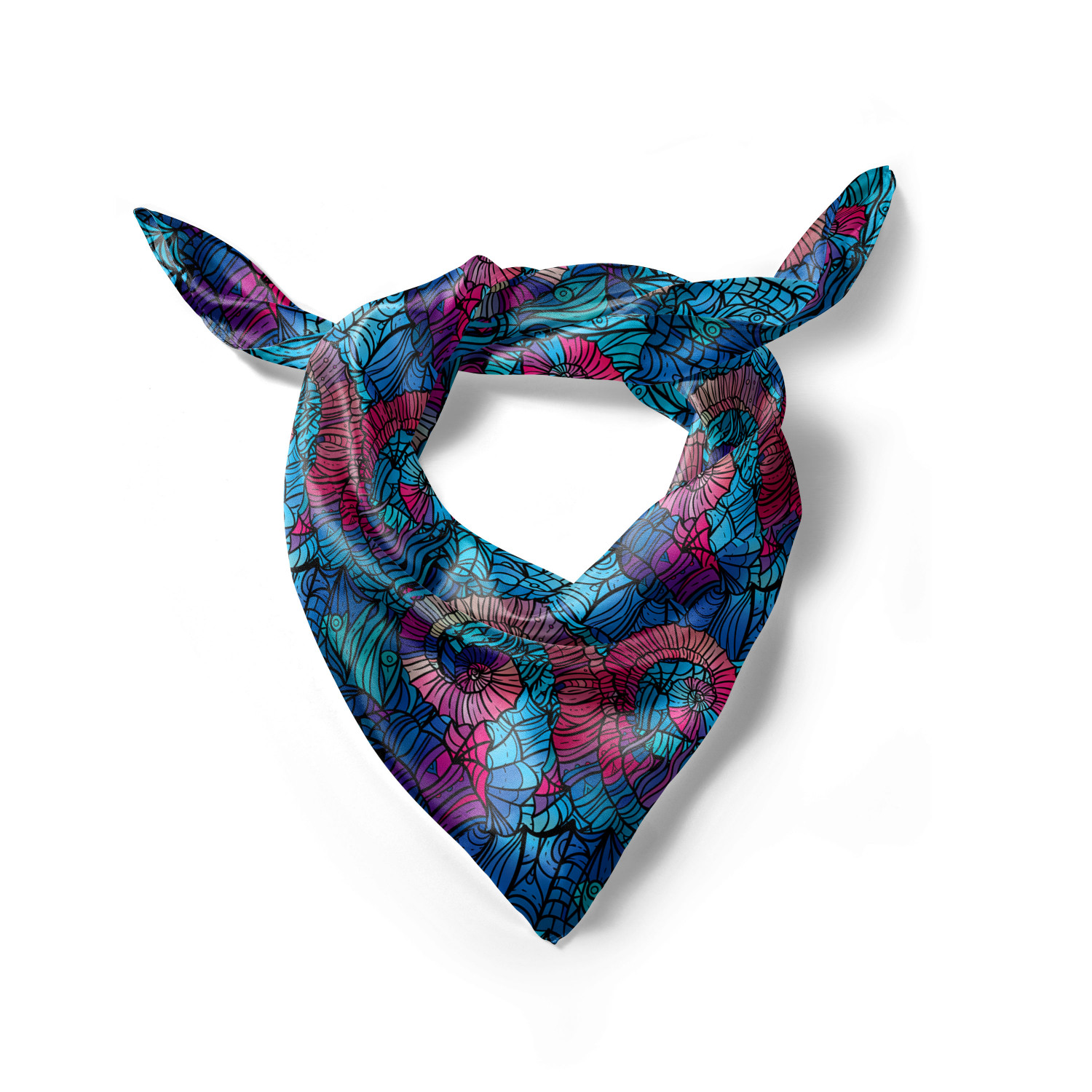 Ambesonne Muted Colors Satin Hairscarf Head Wrap for Women in 3 Sizes - Picture 77 of 123