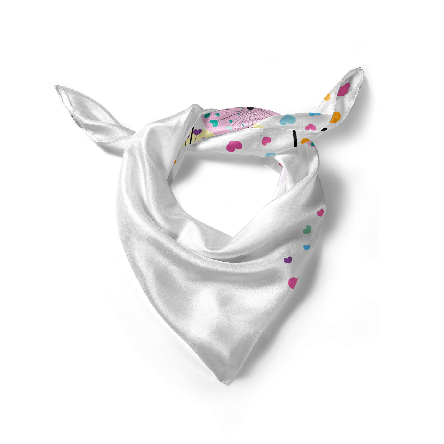Ambesonne Muted Colors Satin Hairscarf Head Wrap for Women in 3 Sizes - Picture 27 of 123