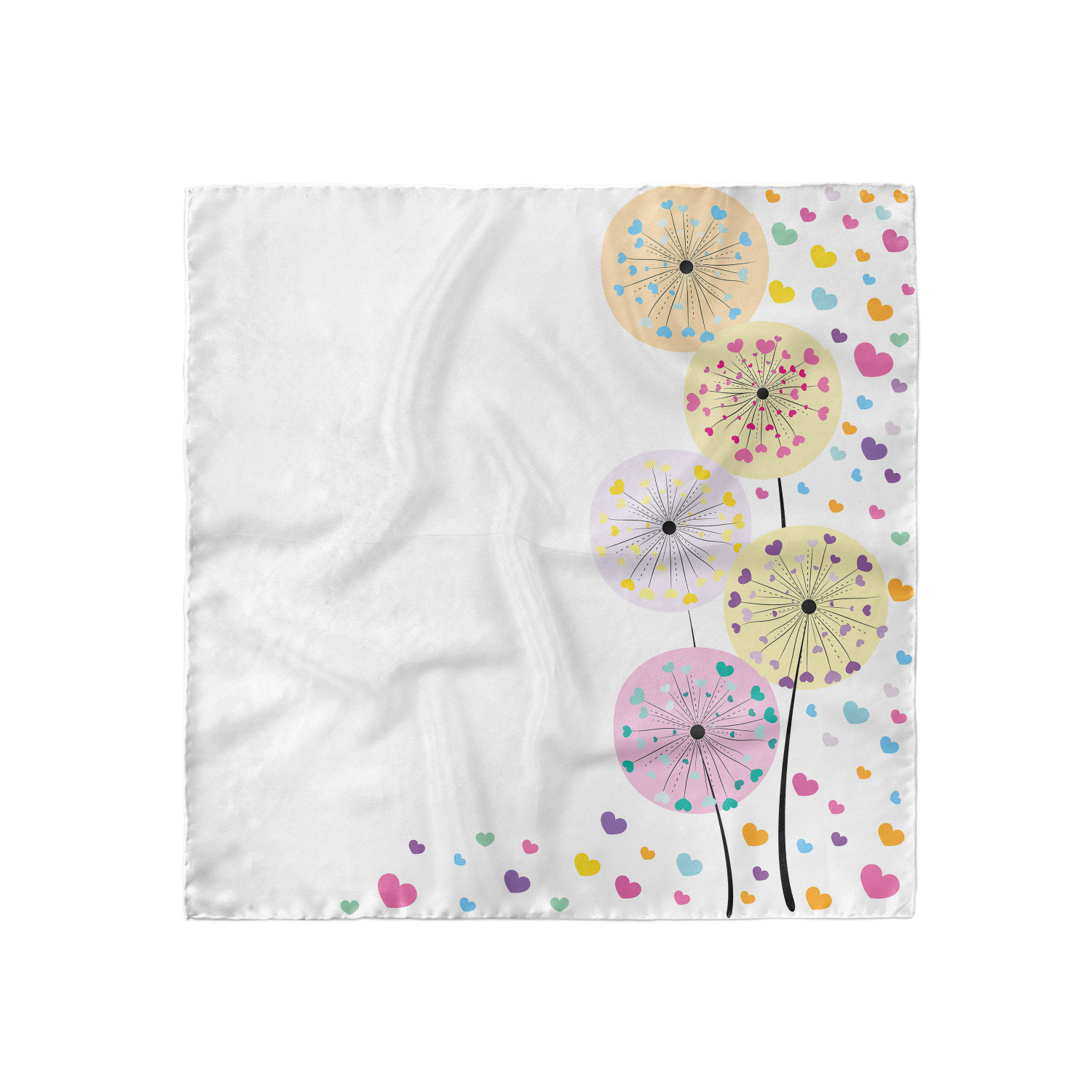 Ambesonne Muted Colors Satin Hairscarf Head Wrap for Women in 3 Sizes - Picture 26 of 123