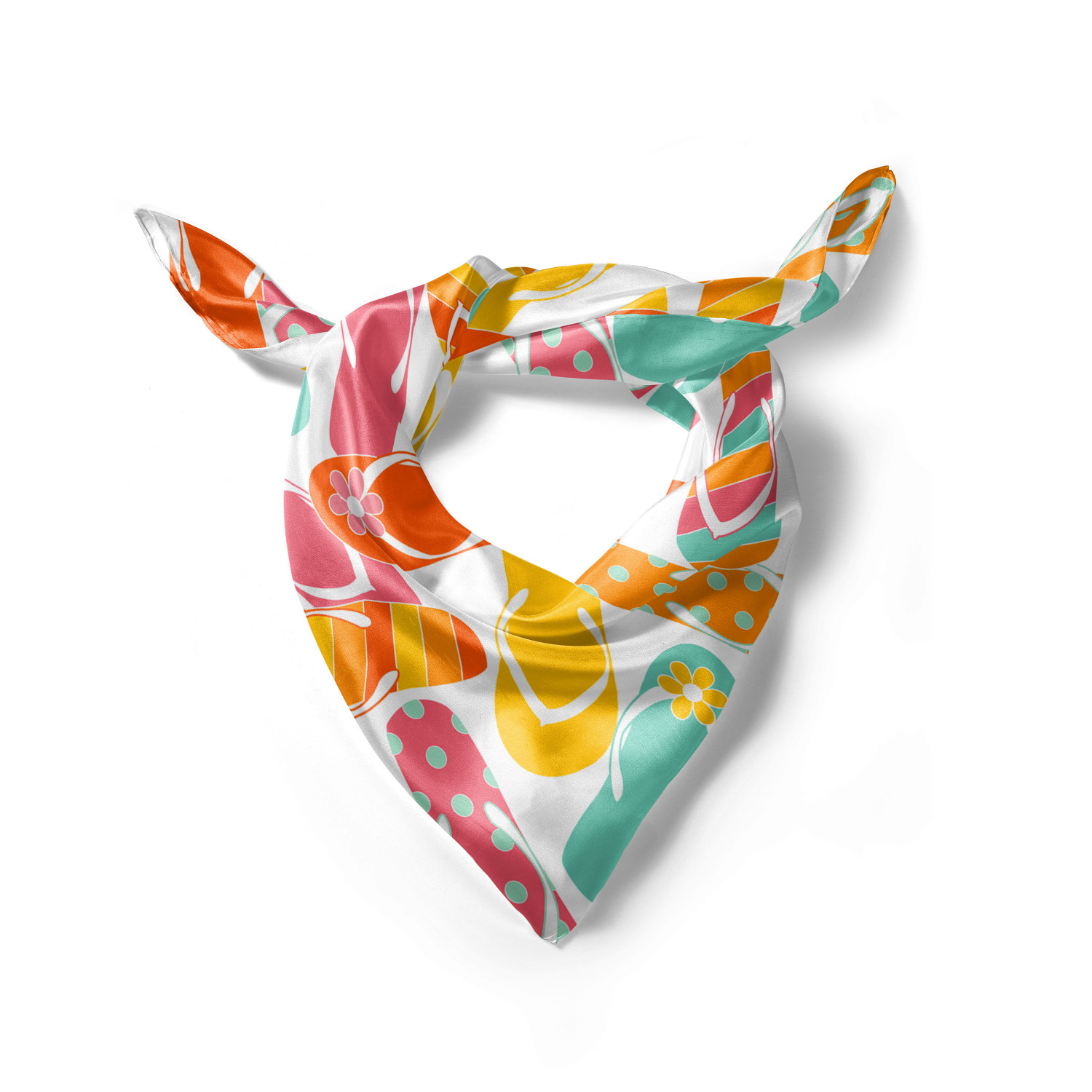 Ambesonne Muted Colors Satin Hairscarf Head Wrap for Women in 3 Sizes - Picture 107 of 123