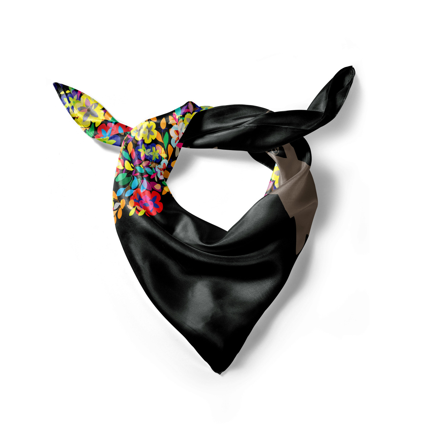 Ambesonne Muted Colors Satin Hairscarf Head Wrap for Women in 3 Sizes - Picture 37 of 123