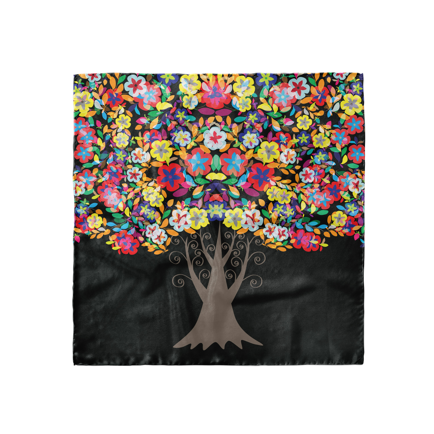 Ambesonne Muted Colors Satin Hairscarf Head Wrap for Women in 3 Sizes - Picture 36 of 123