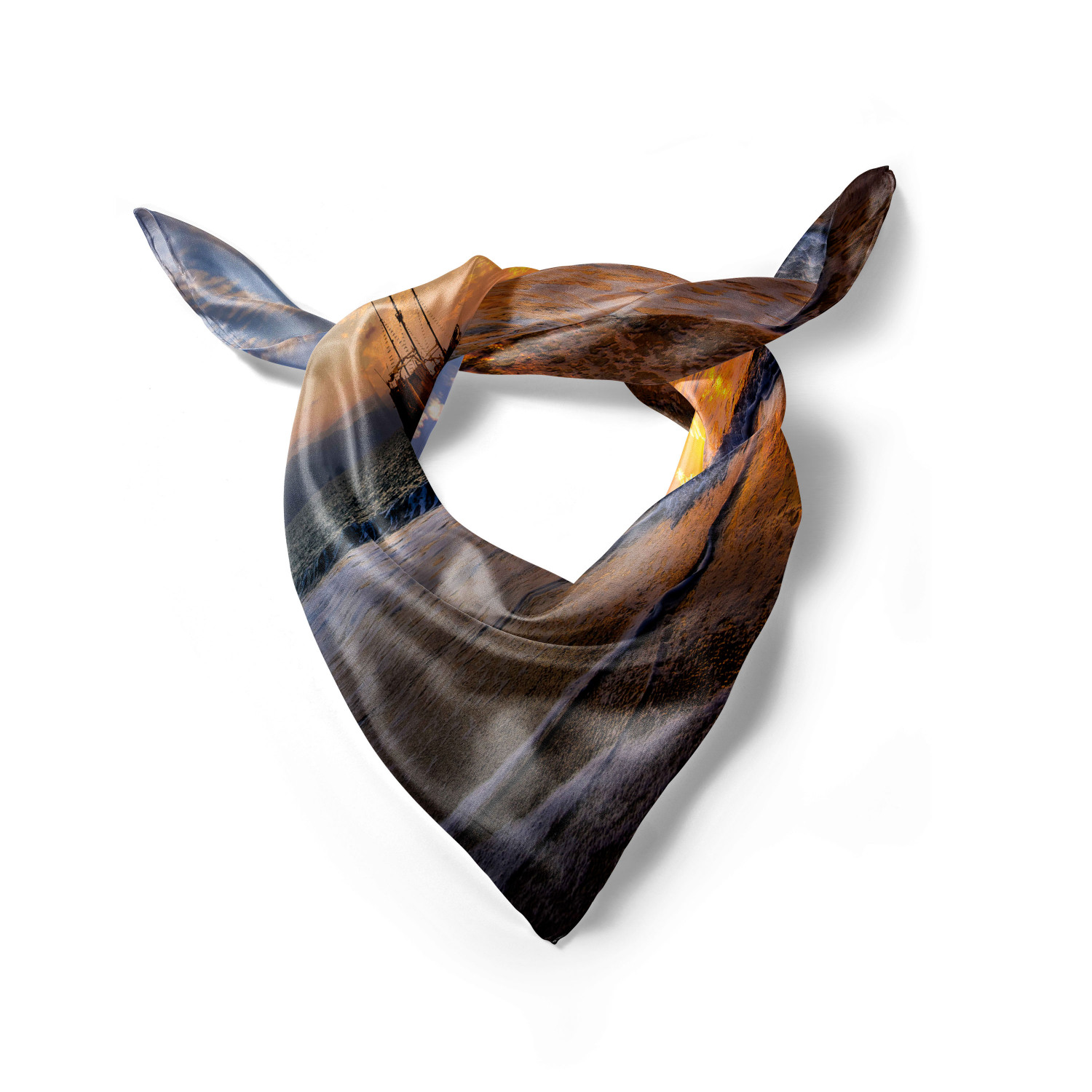 Ambesonne Muted Colors Satin Hairscarf Head Wrap for Women in 3 Sizes - Picture 85 of 123