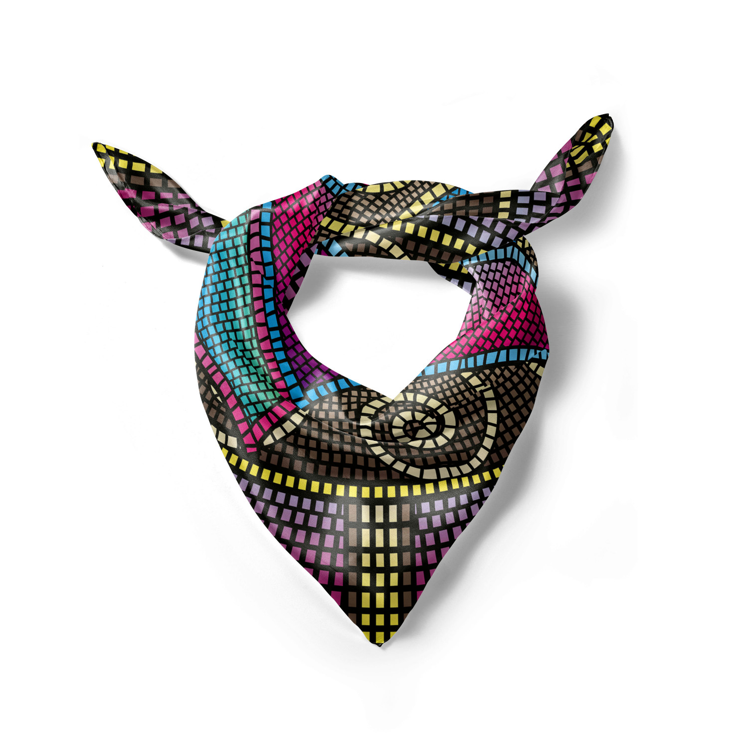 Ambesonne Muted Colors Satin Hairscarf Head Wrap for Women in 3 Sizes - Picture 79 of 123