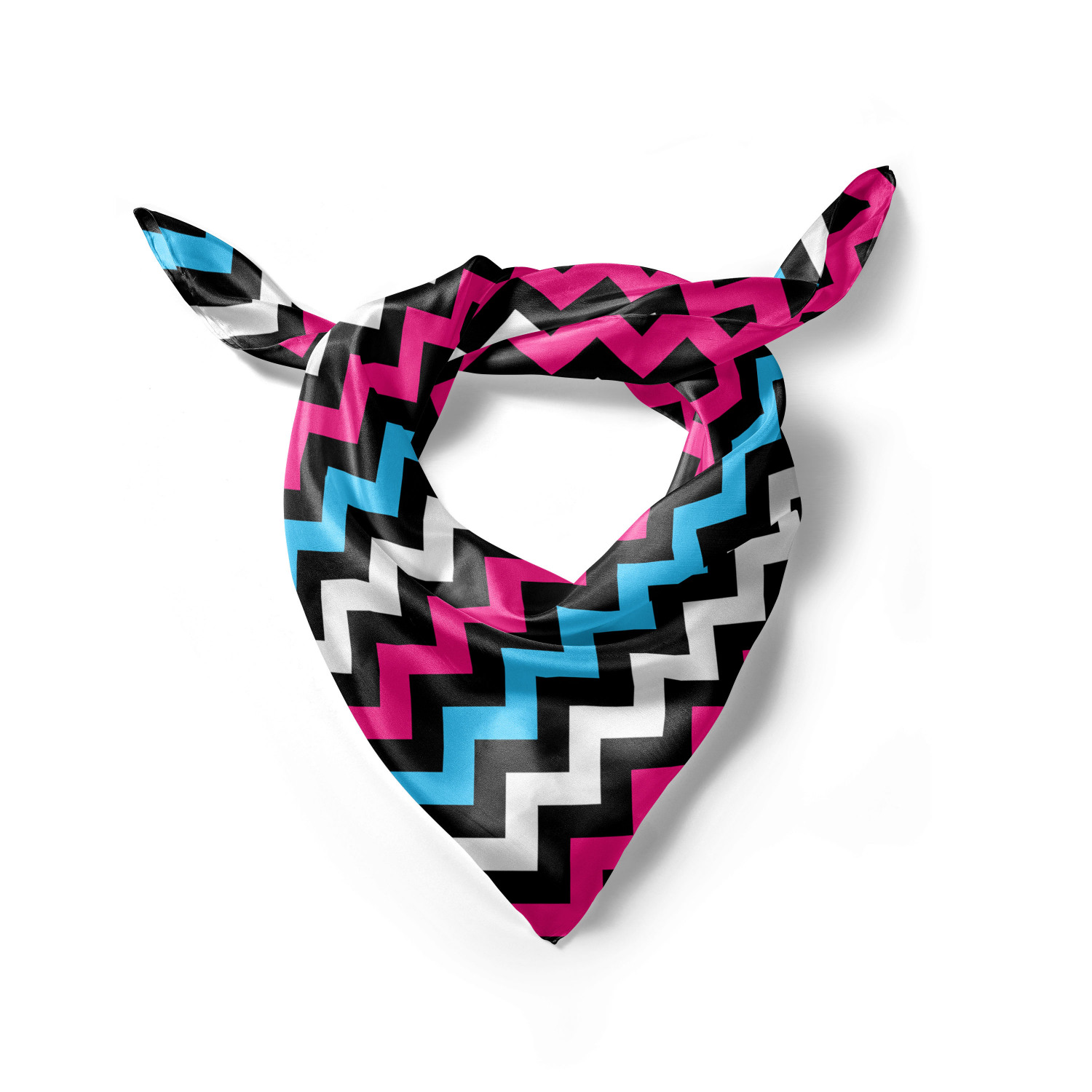 Ambesonne Chevron Zigzag Satin Hairscarf Head Wrap for Women in 3 Sizes - Picture 109 of 121