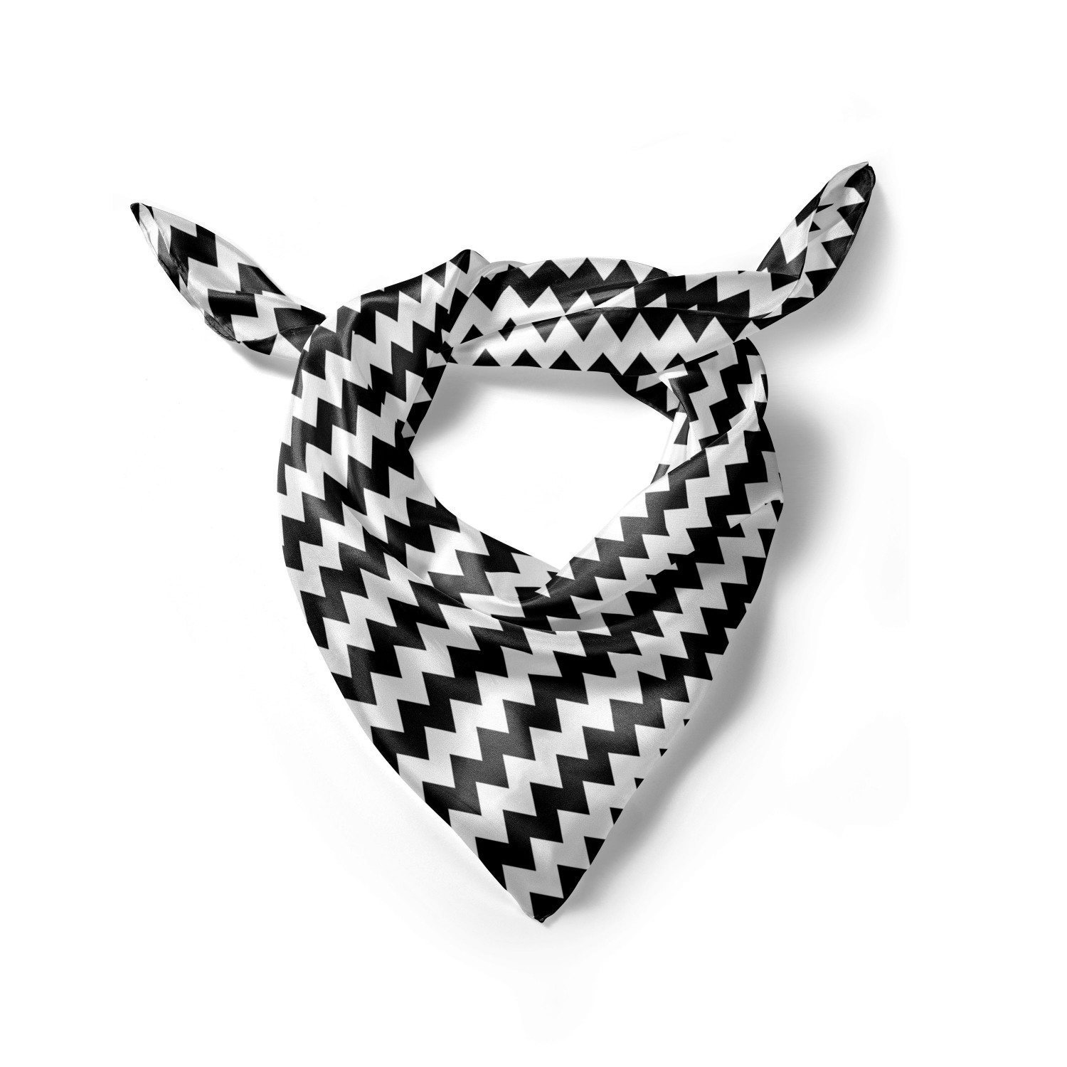 Ambesonne Chevron Zigzag Satin Hairscarf Head Wrap for Women in 3 Sizes - Picture 119 of 121