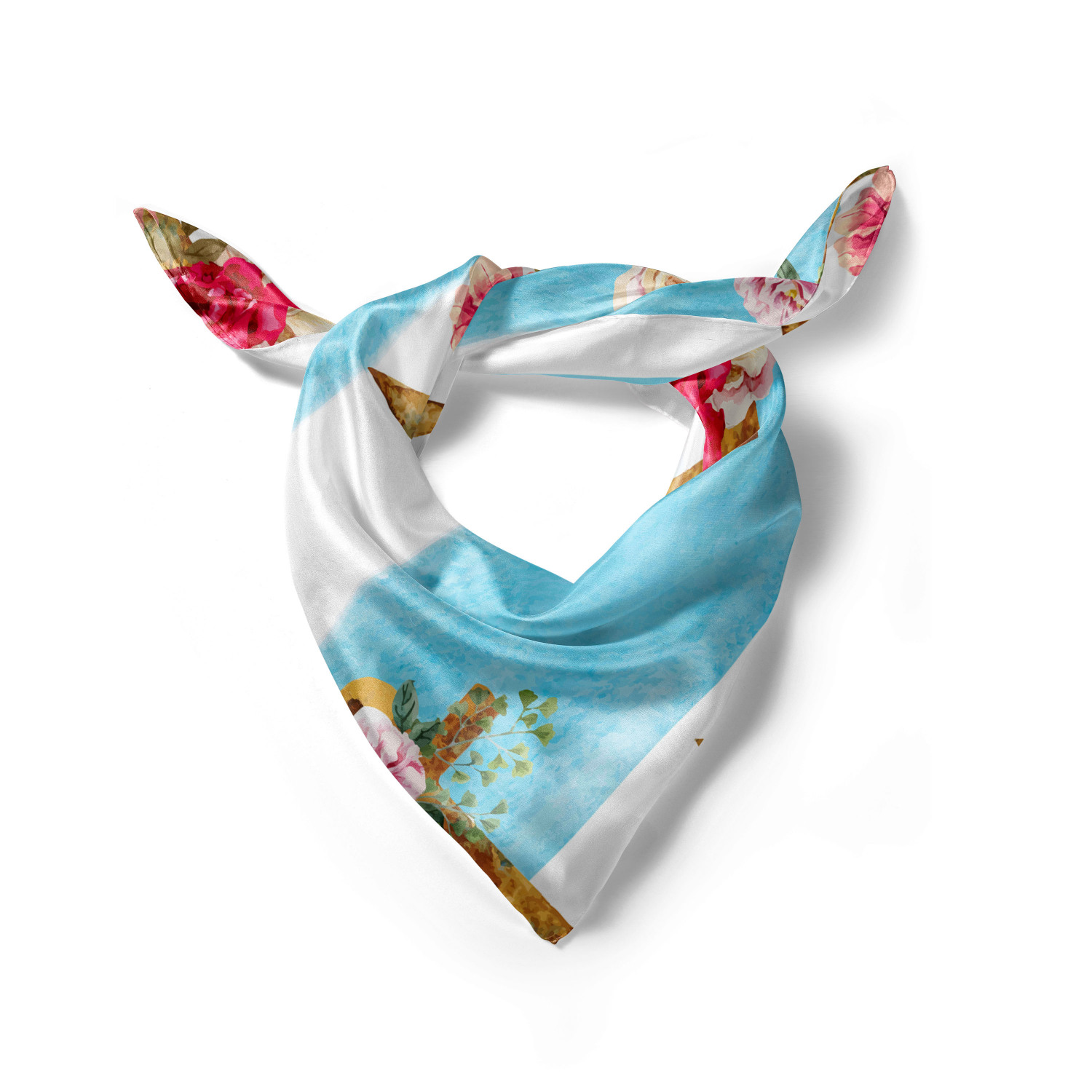 Ambesonne Floral Headscarf Hijab Scarf Magnolia Art