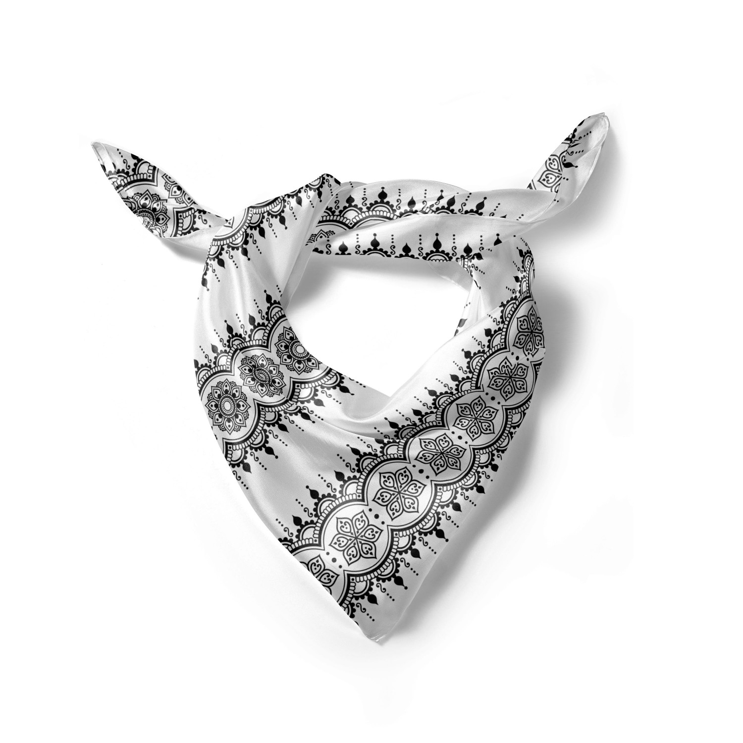 Hijab Scarf Brushstroke Work of Art Ambesonne Oriental Headscarf